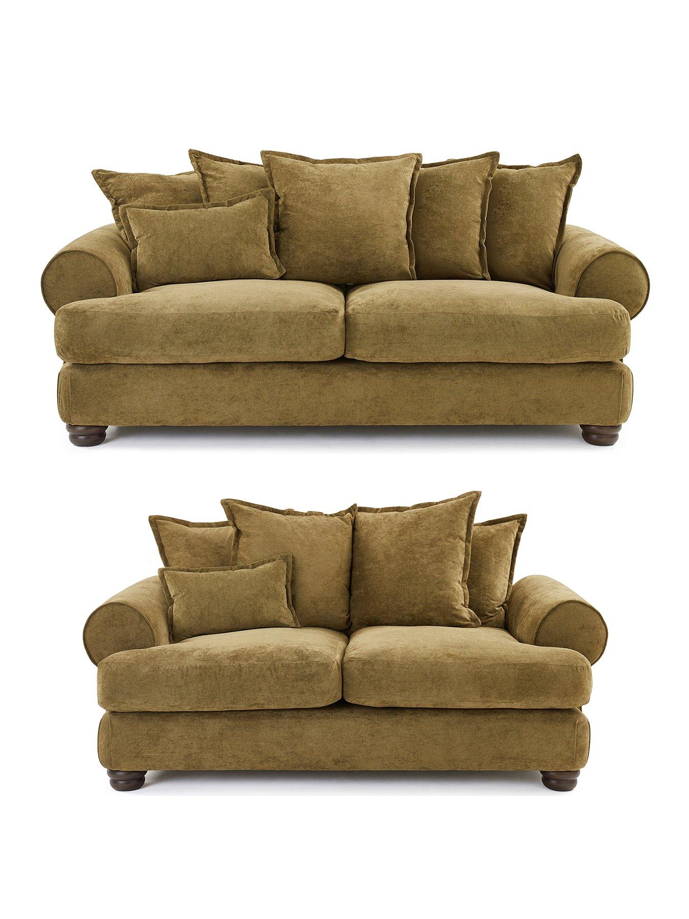 Image 2 of 6 of Very Home Amersham 3 + 2 Seater Scatter Back&nbsp;Fabric Sofas Set (Buy &amp; SAVE!)&nbsp;- Made to Order in the UK