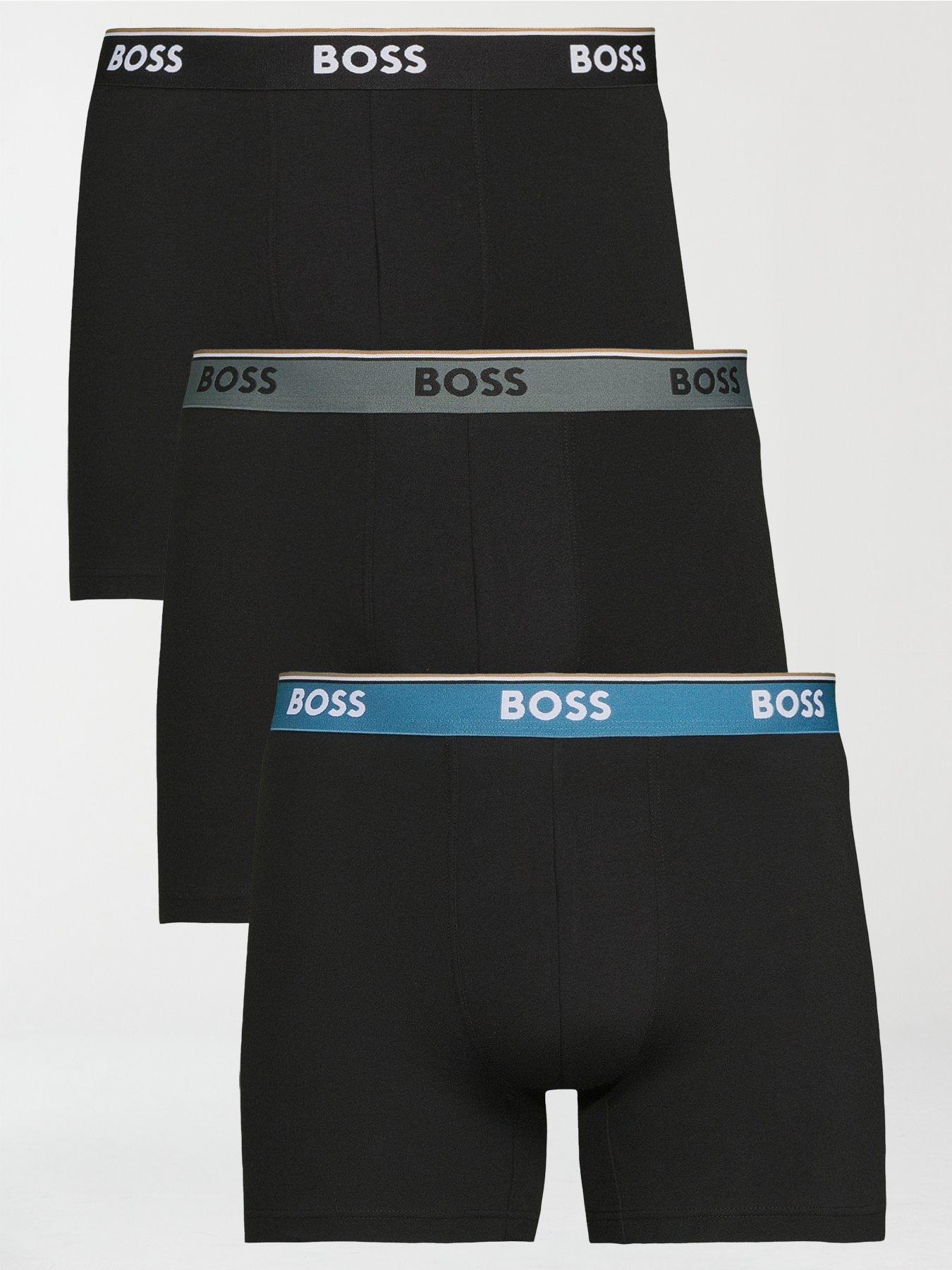 BOSS Bodywear 3 Pack Power Contrast Waistband Boxer - Assorted - Multi
