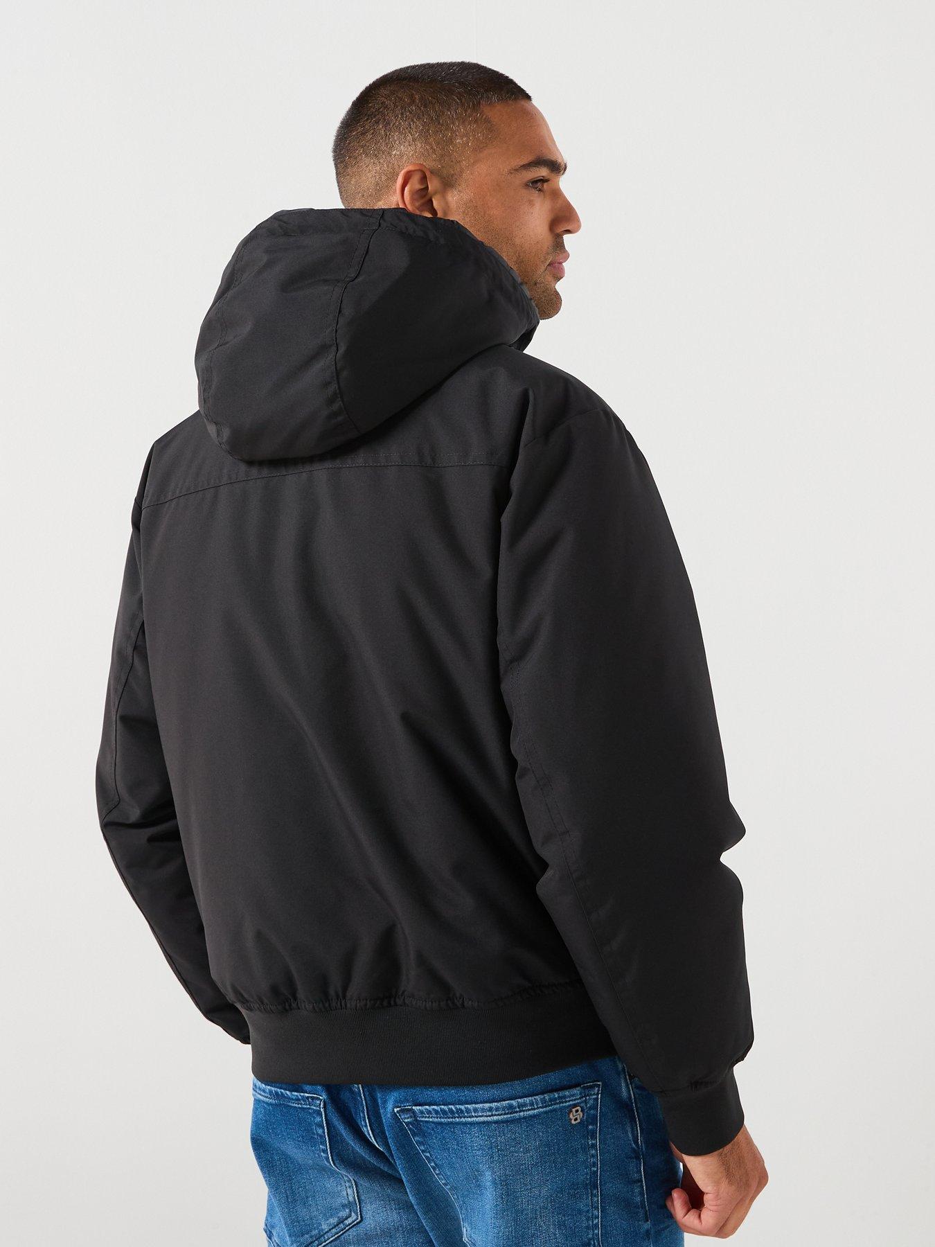Image 2 of 6 of BOSS Osis1 Relaxed Fit Heavyweight Bomber Jacket - Black