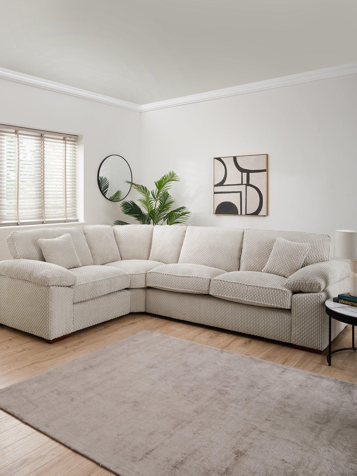 Very Home Clayton Left Hand Corner Fabric Sofa - Made to Order in the UK