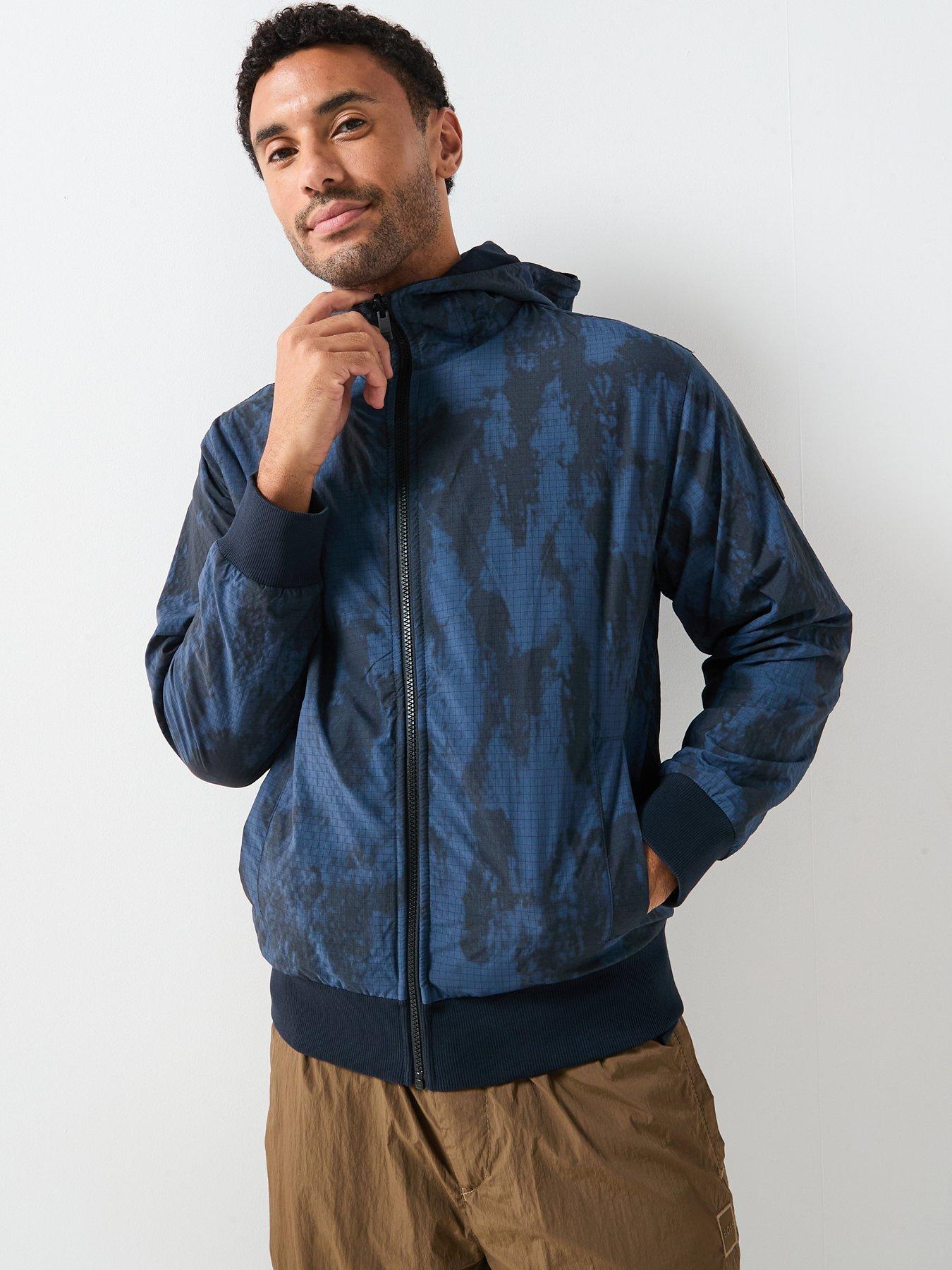 BOSS Ze_Explorerhood Relaxed Fit Reversible Camo Lightweight