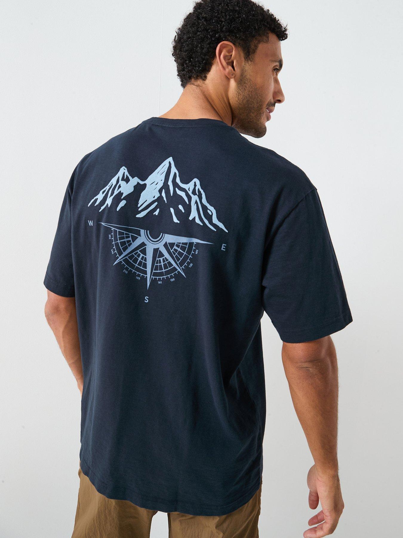 BOSS Te_Polar Back Print T-Shirt - Navy