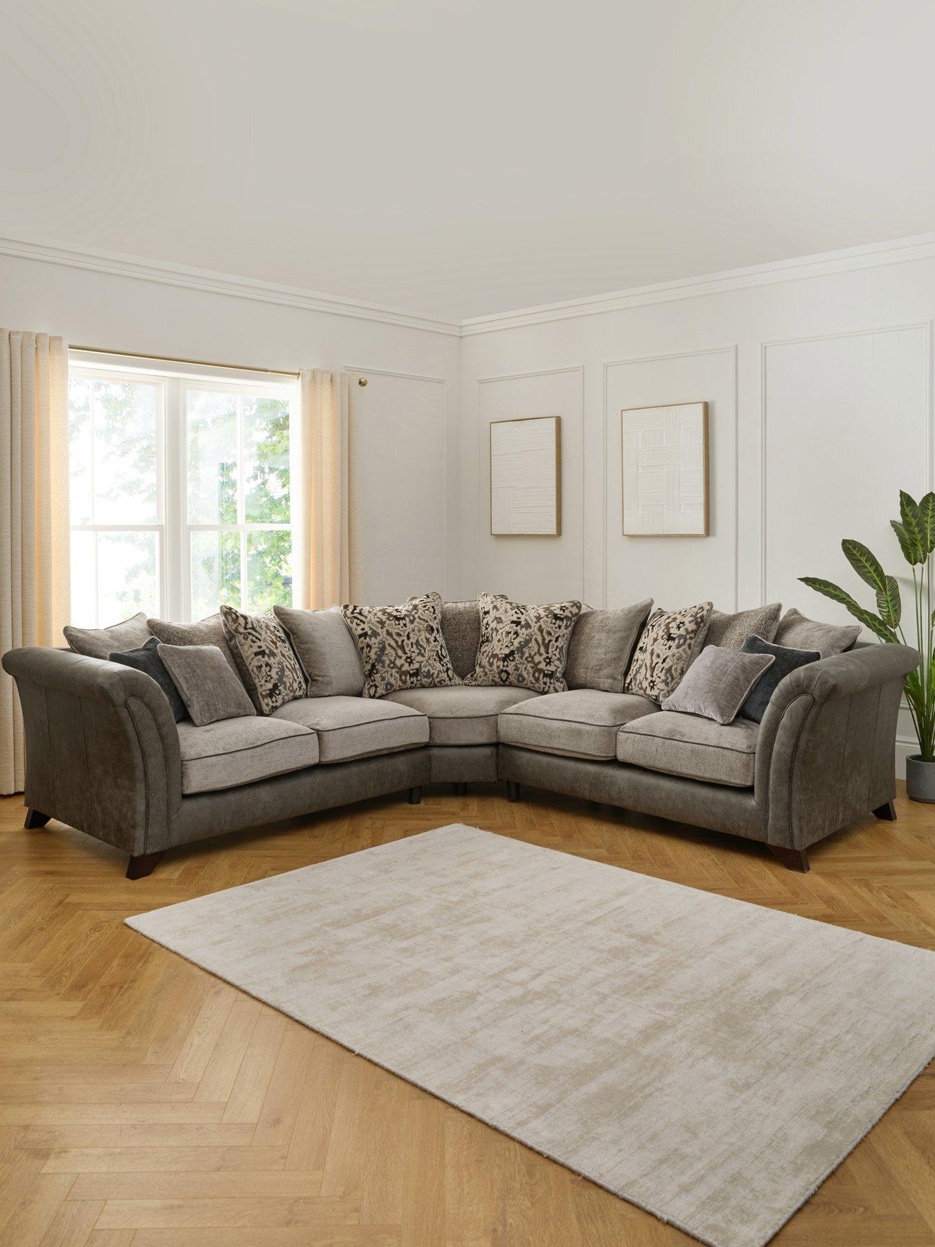 The Very Collection Regent Scatter Back Fabric Corner Group Sofa - Made to Order in the UK - FSC® Certified