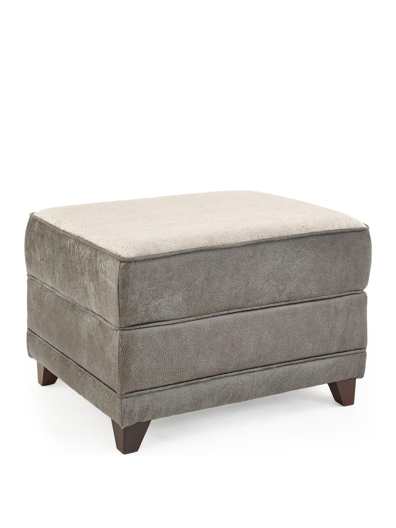 The Very Collection Regent Fabric Storage Footstool - Made to Order in ...