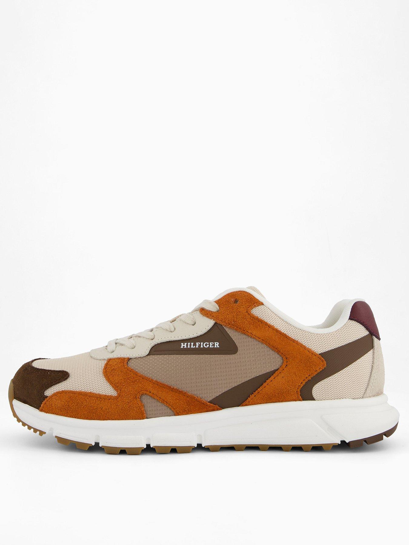 Tommy Hilfiger Outdoor Runner Mix Trainers - Brown