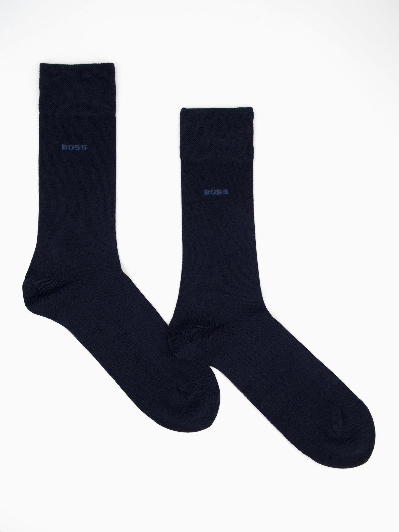 undefined Bodywear 2 Pack Bamboo Crew Socks - Navy