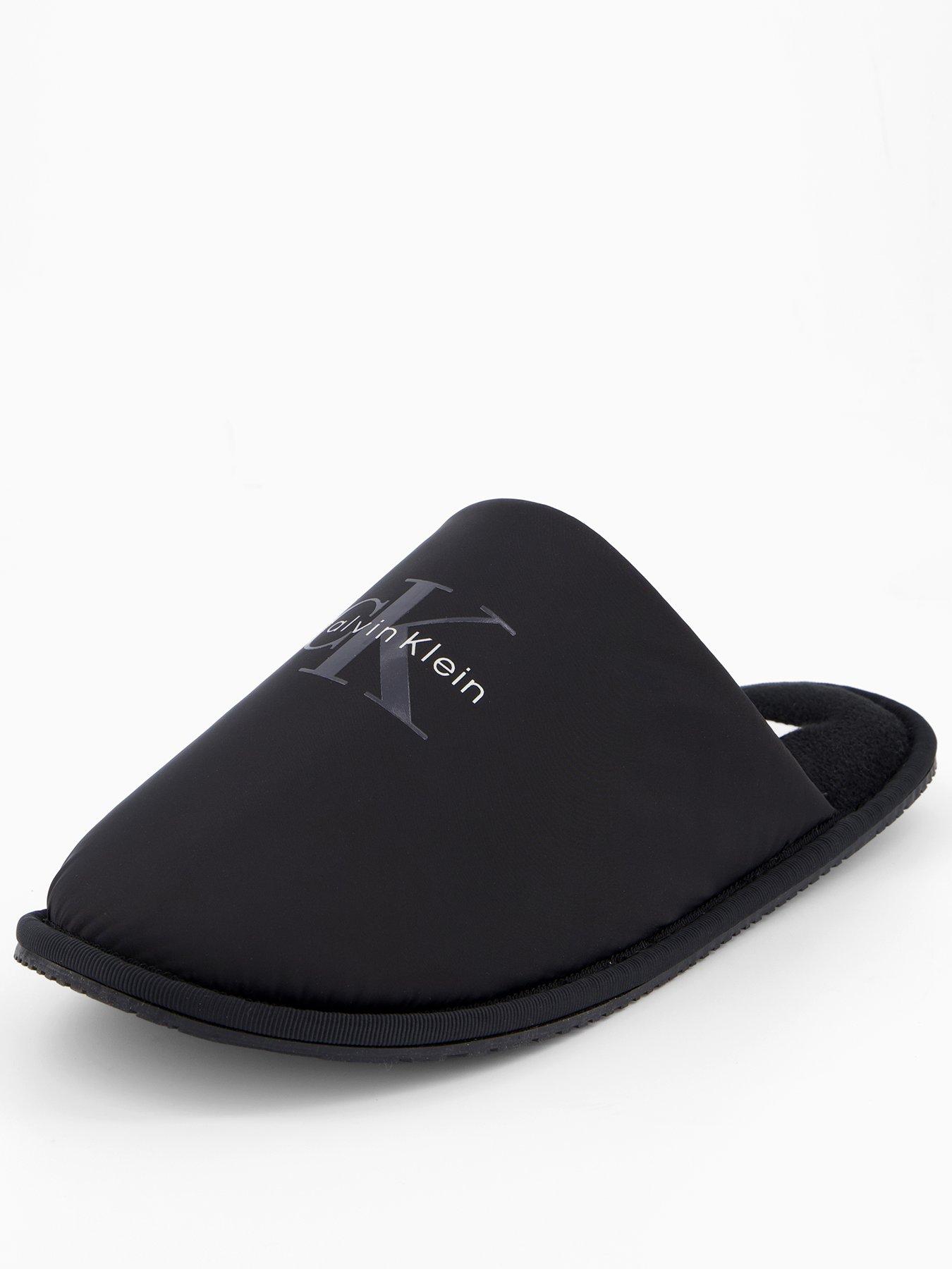 Calvin Klein Hotel Slipper Monologo Slippers - Black