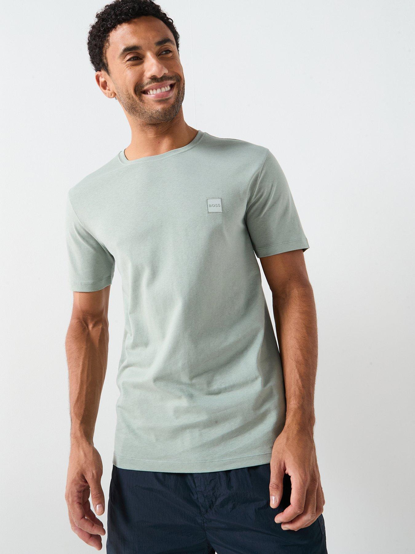 BOSS Tonal Patch Logo T-Shirt - Light Green