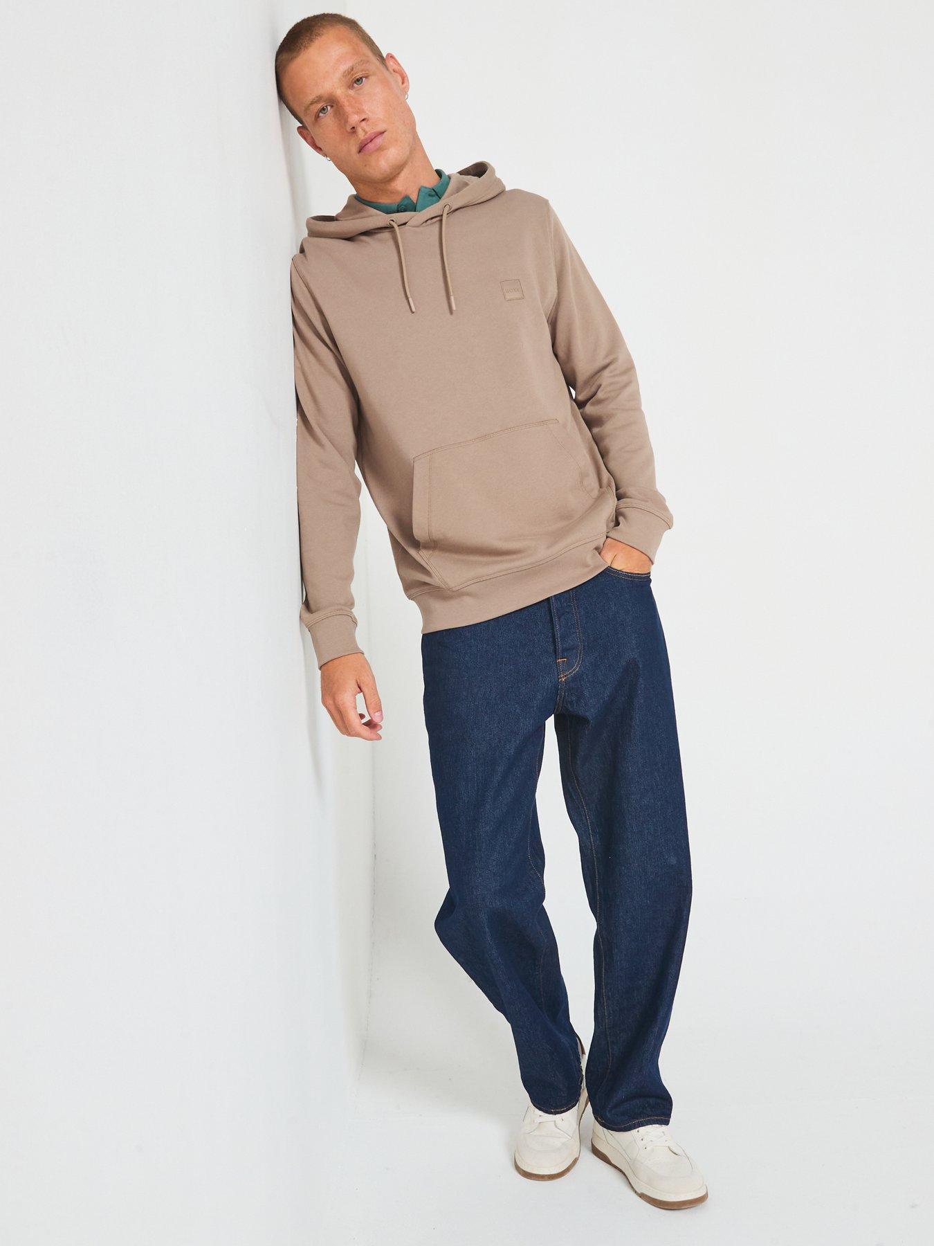 Image 6 of 6 of BOSS Wetalk Left Chest Overhead Hoodie - Dark Beige