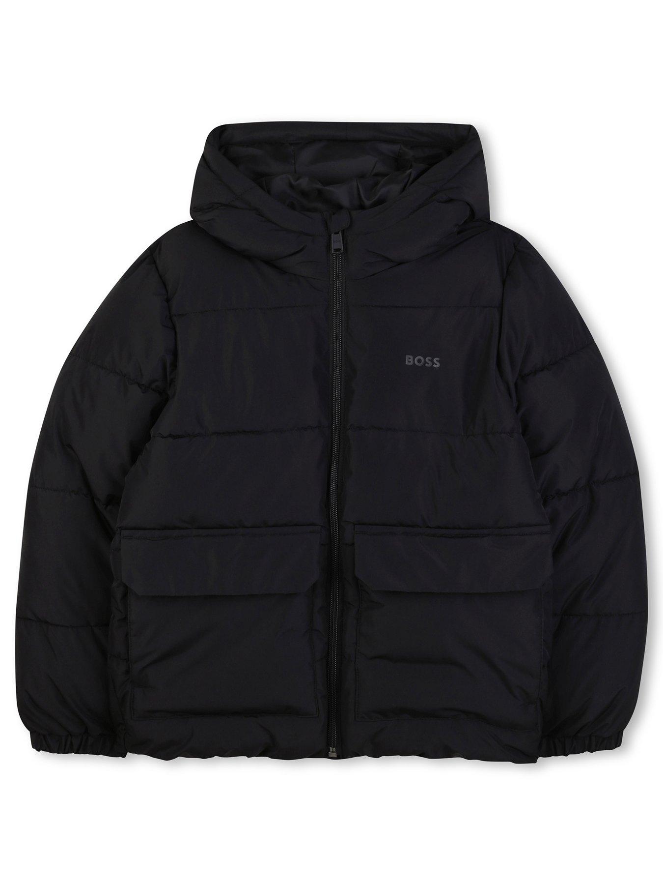 Image 1 of 3 of BOSS Boys Padded Jacket - Black