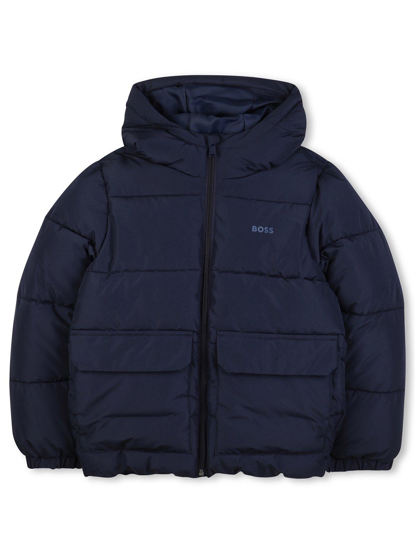 BOSS Boys Padded Jacket - Navy