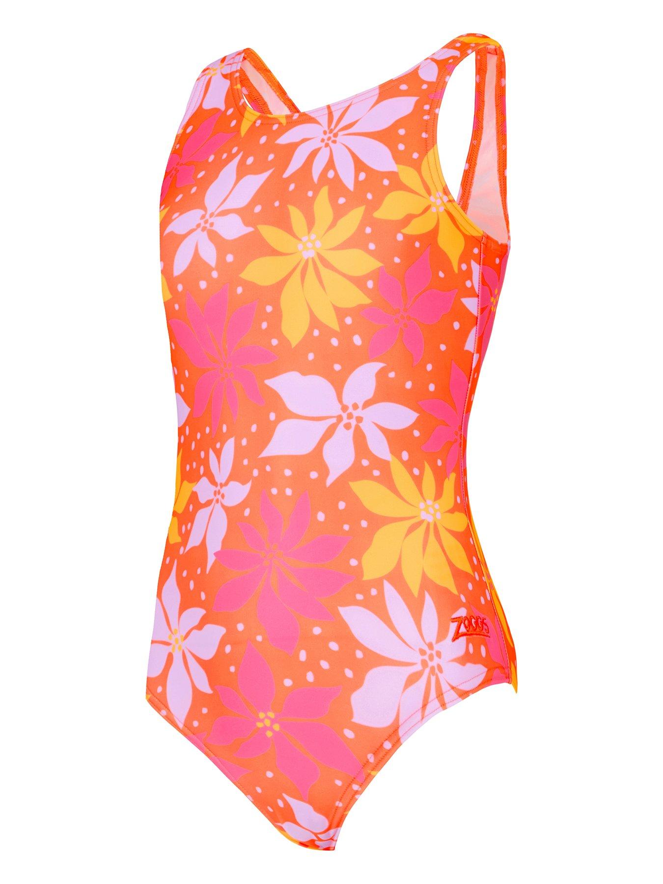 undefined Junior Girl's Waikiki Scoopback Swimsuit - Pink