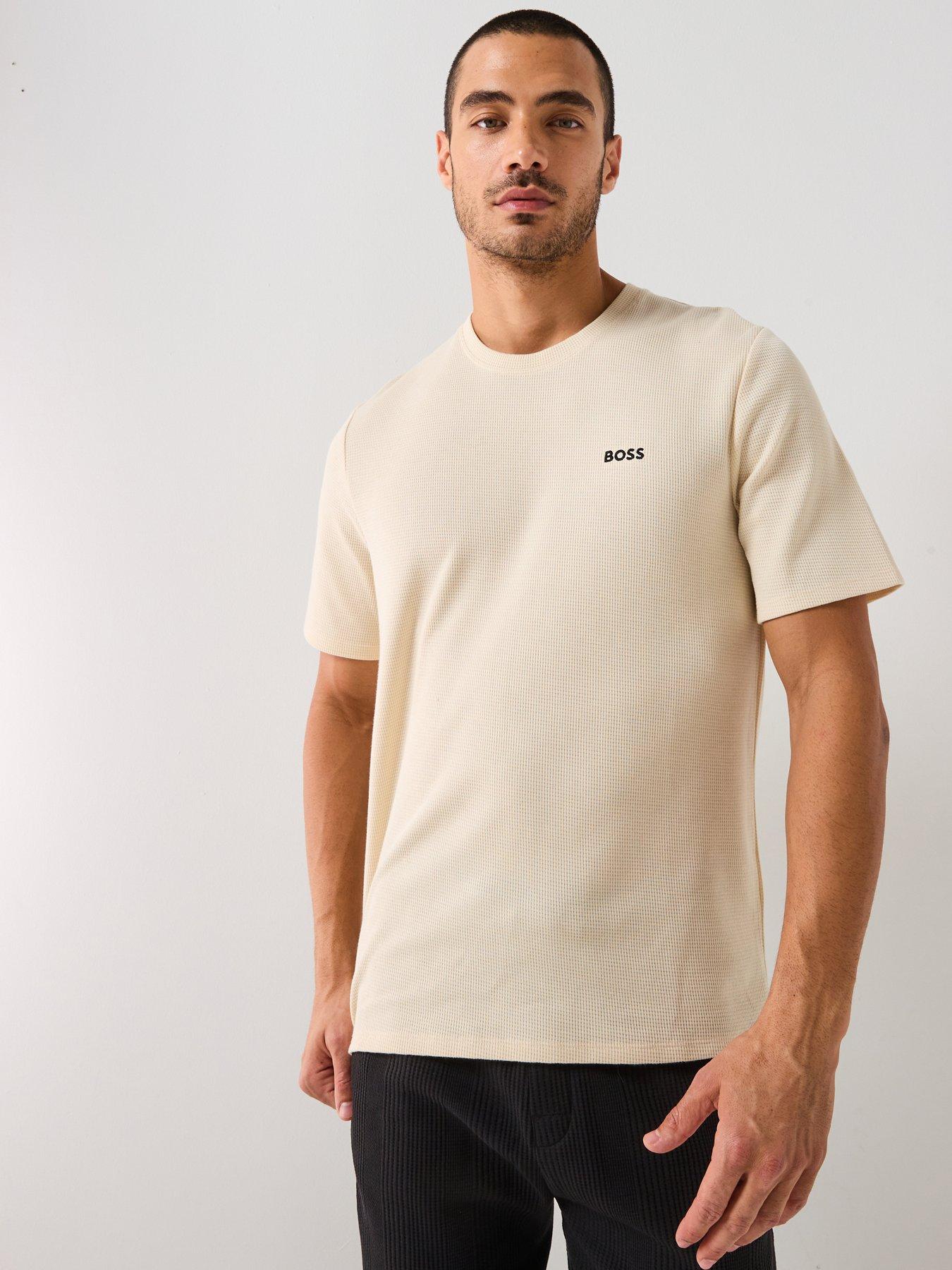 boss-loungewear-waffle-t-shirt-light-beige