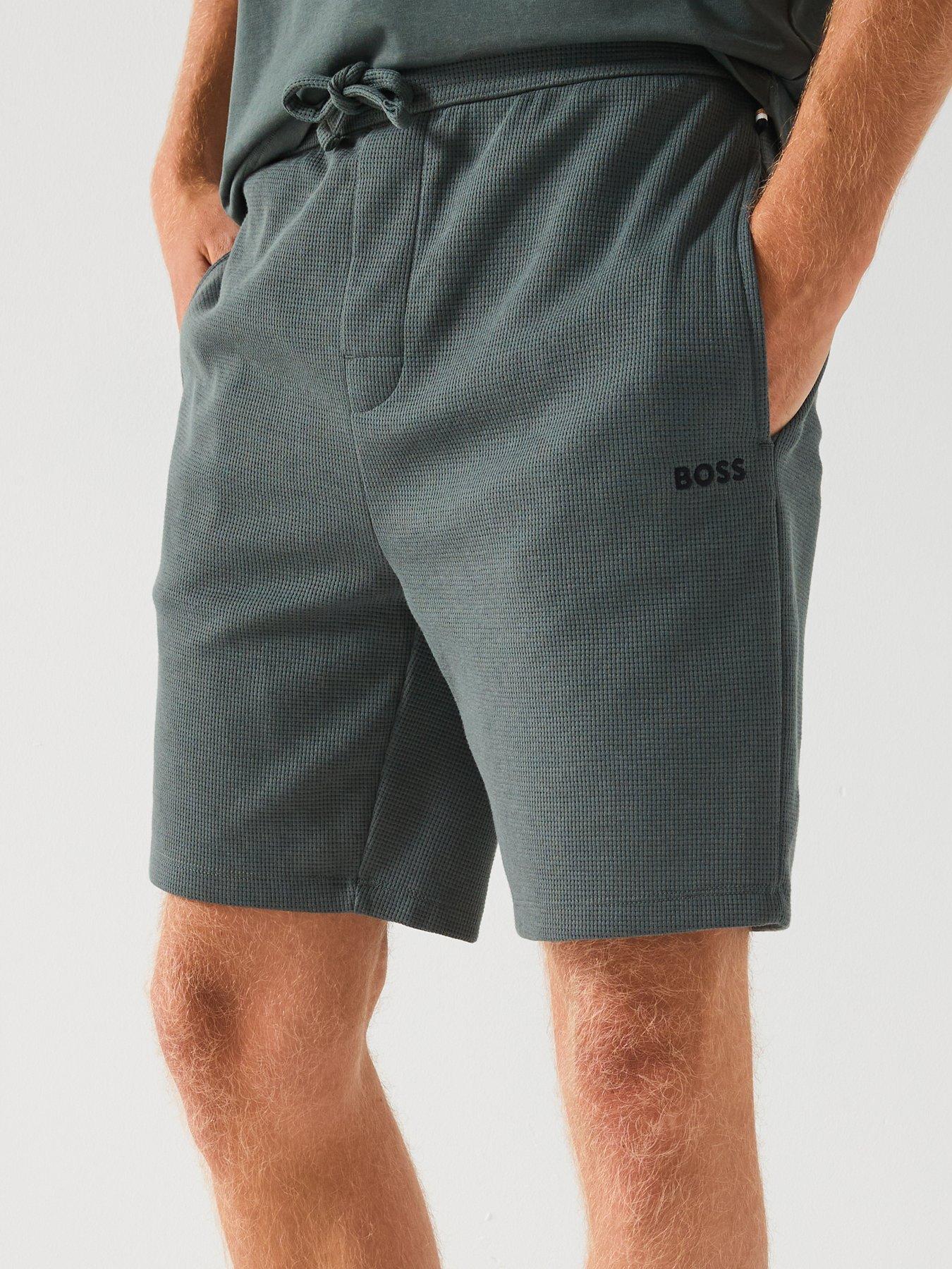 Hugo Boss Men's Waffle Shorts Blue