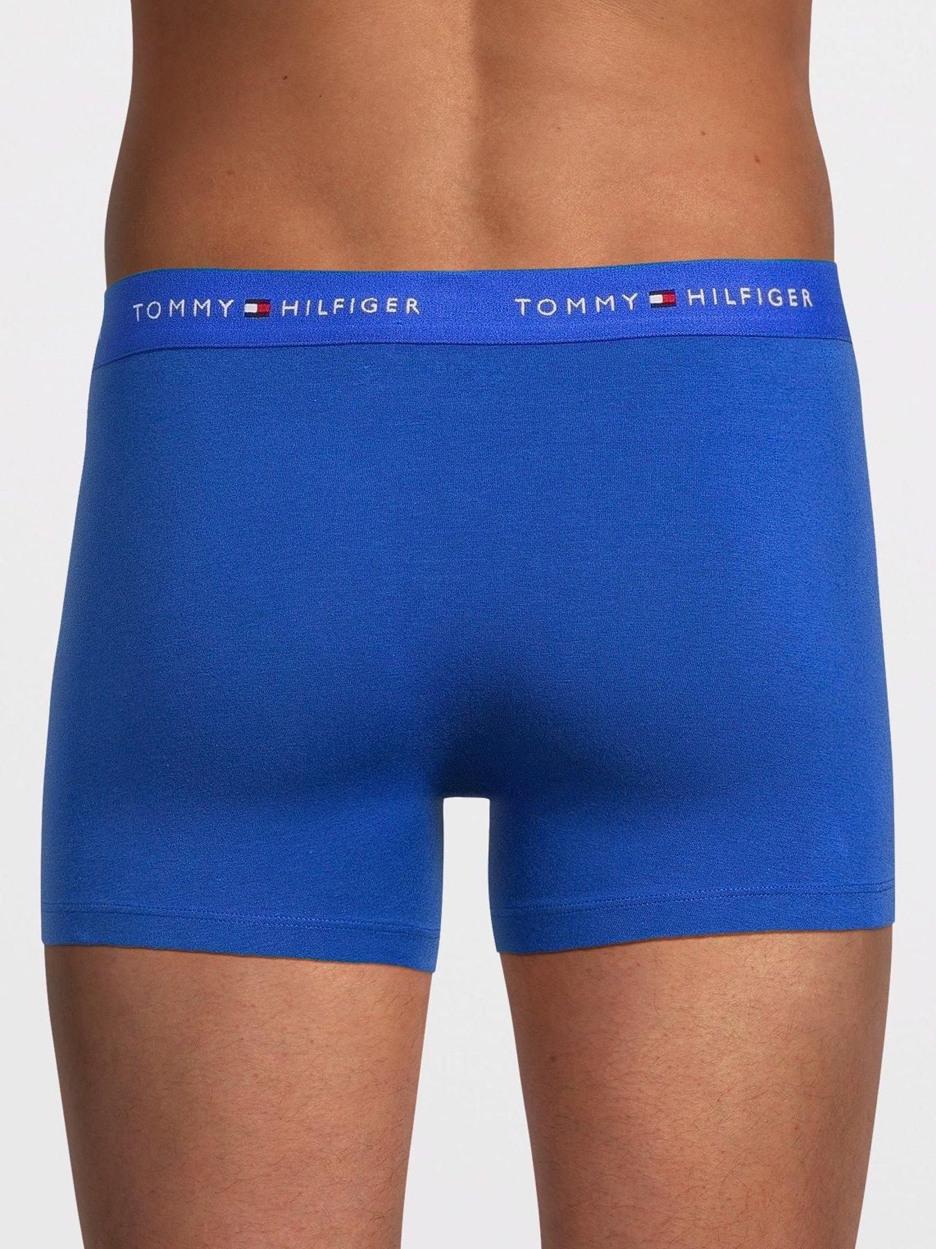 Image 3 of 3 of Tommy Hilfiger 3 Pack Signature Cotton Trunks &nbsp;- Blue
