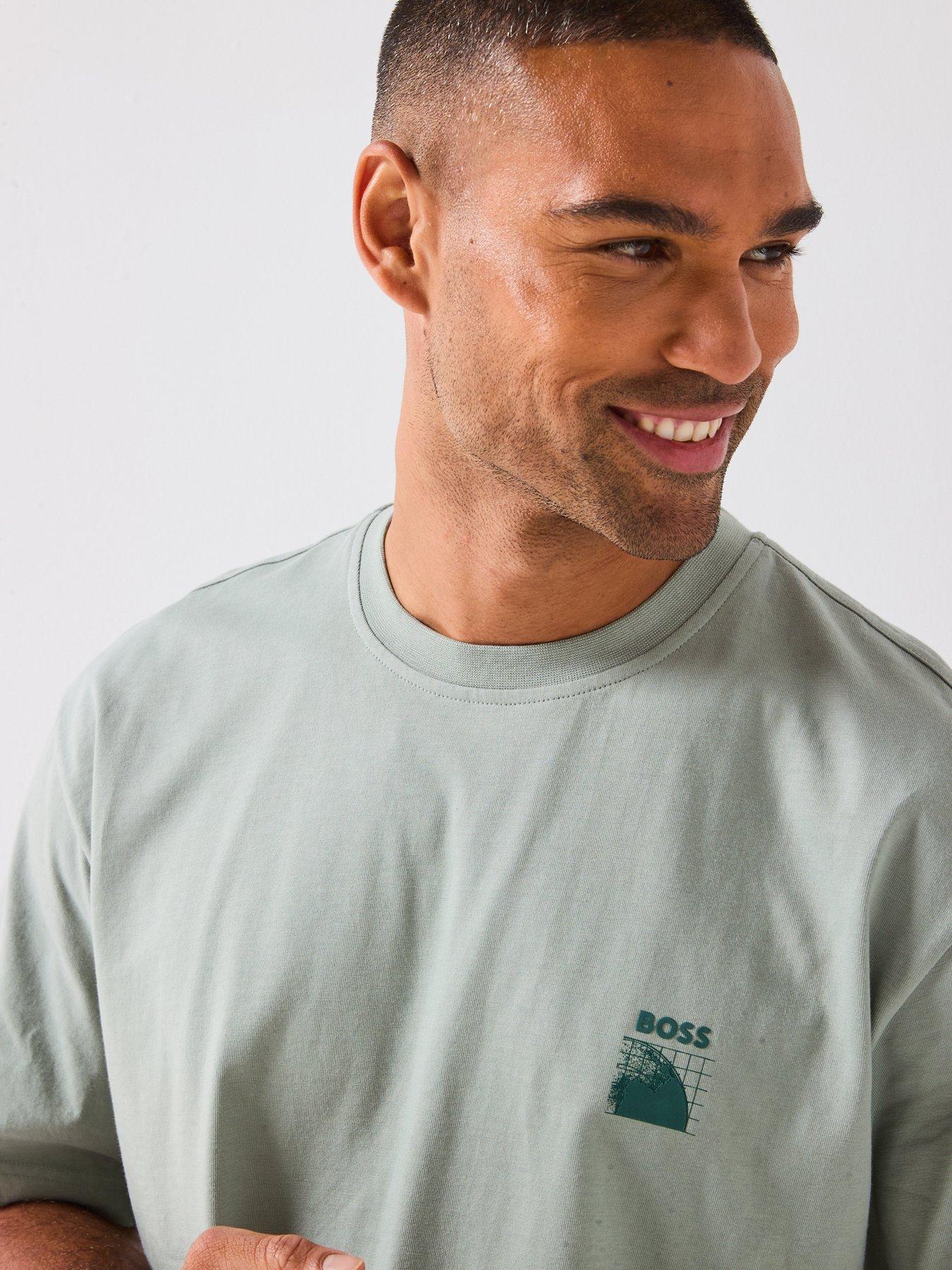 Image 5 of 6 of BOSS Te_Radar Relaxed Fit T-Shirt - Light Green