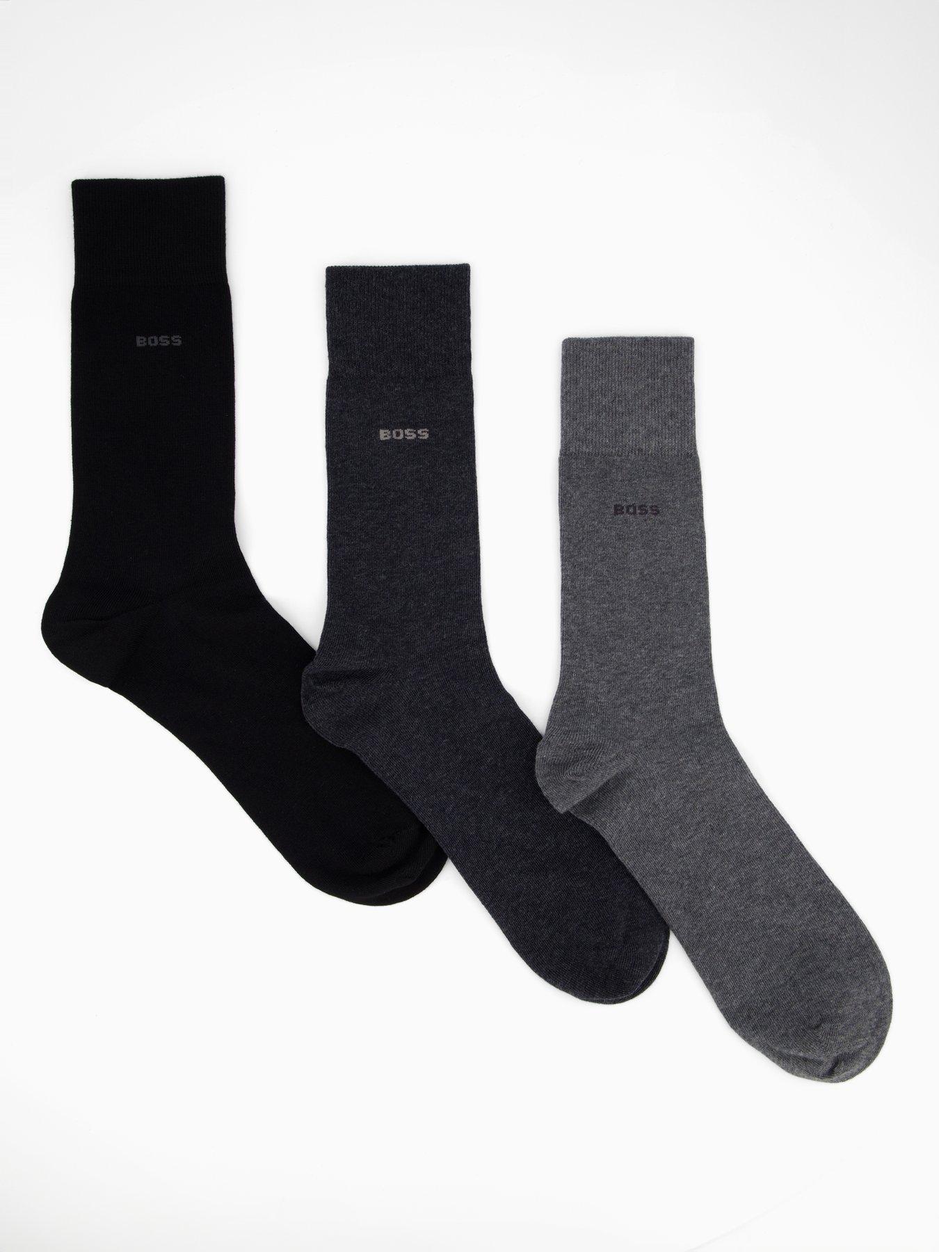 undefined Bodywear 3 Pack Logo Crew Socks - Multi