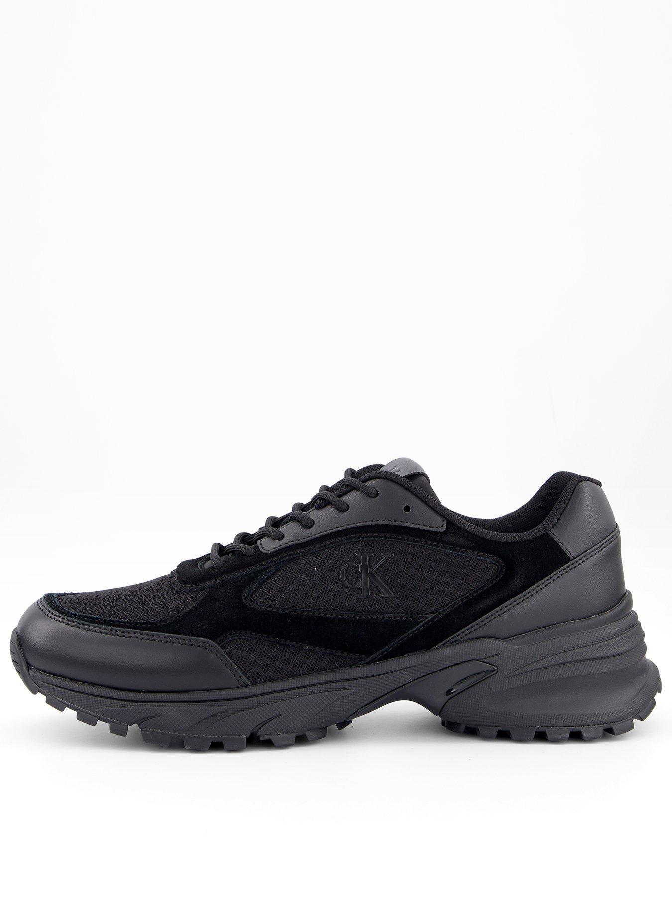Calvin Klein Hike Runner Mesh Mix Trainers Black Very