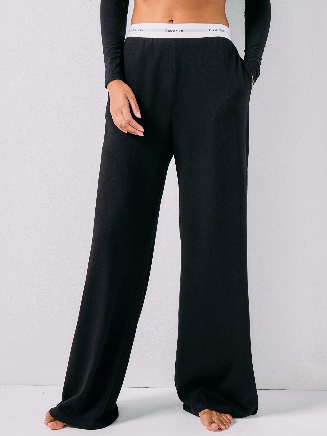 Calvin Klein Logo Jersey Pant - Black