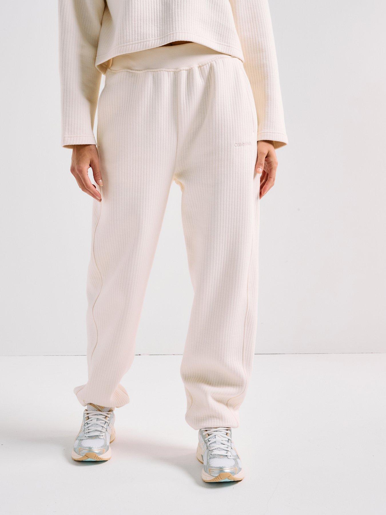 Calvin Klein Quilted Jogger - Cream
