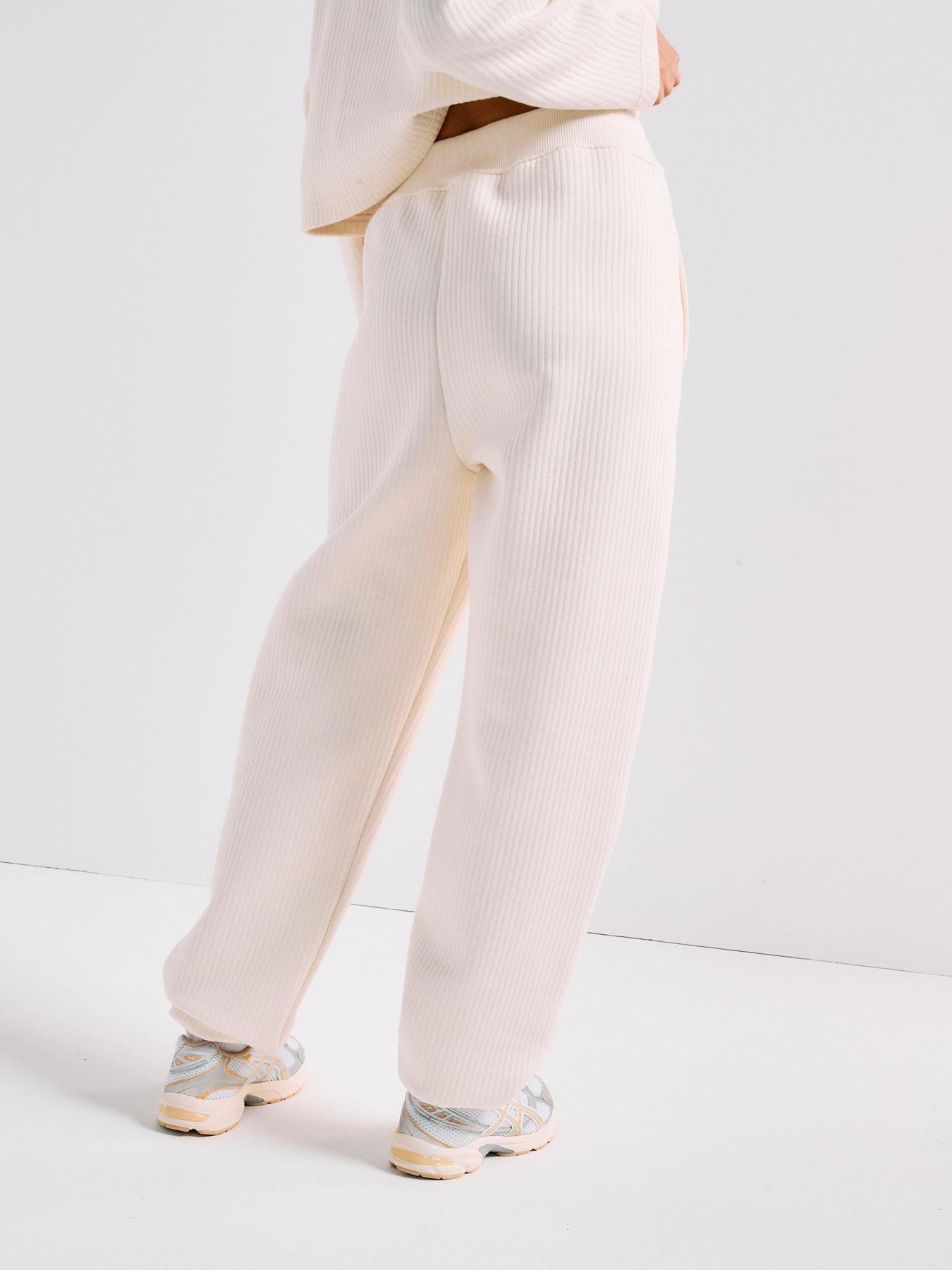Image 2 of 6 of Calvin Klein Quilted Jogger - Cream