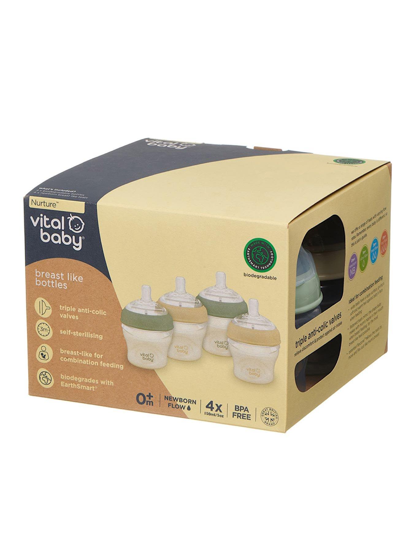 Vital Baby Breast Like Feeding Bottle 150ml 4pk
