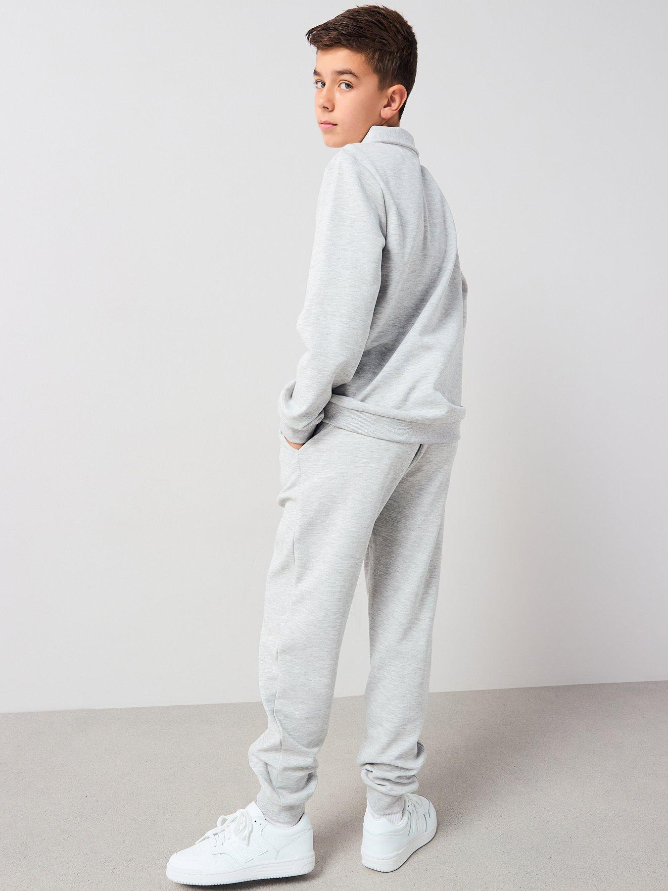 Image 2 of 5 of V by Very Boys Heavy Weight Half A Zip Sweatshirt - Grey