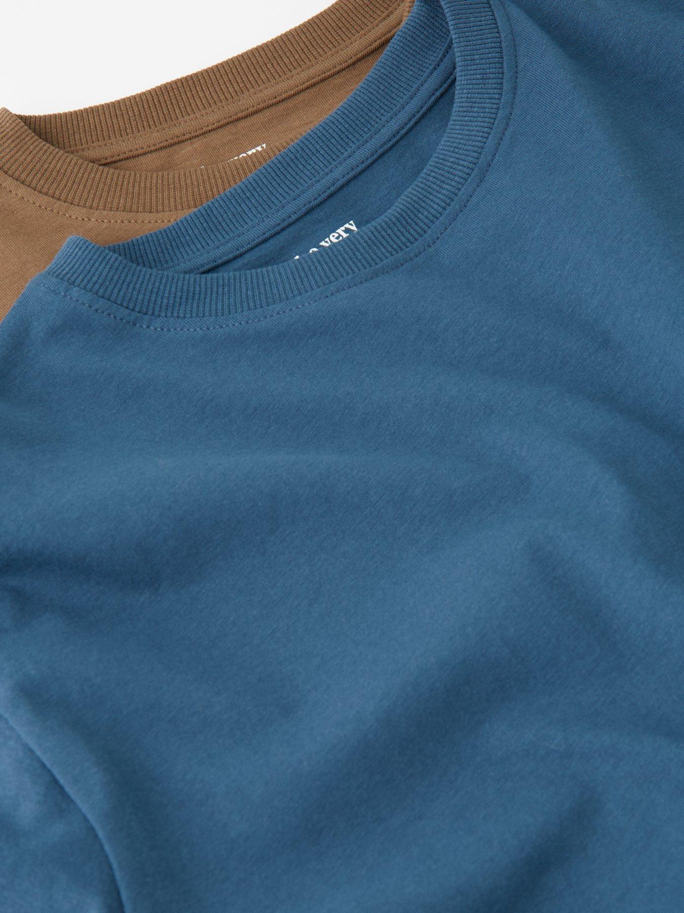 The Very Collection Boys 2 Pack Tab Detail Short Sleeve T-Shirts ...