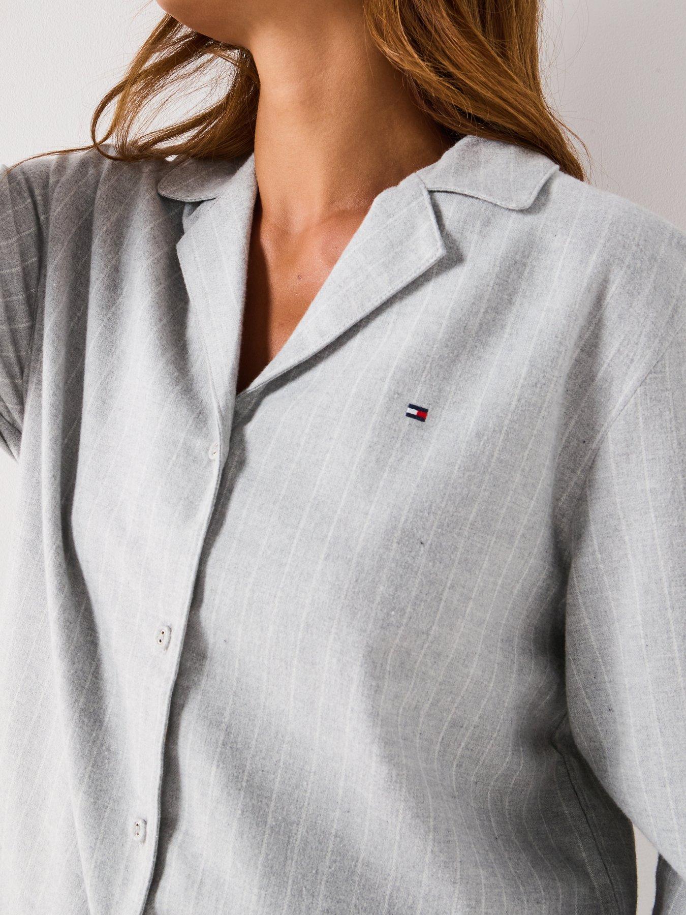 Image 5 of 5 of Tommy Hilfiger Flannel Shirt Pyjama Set - Grey