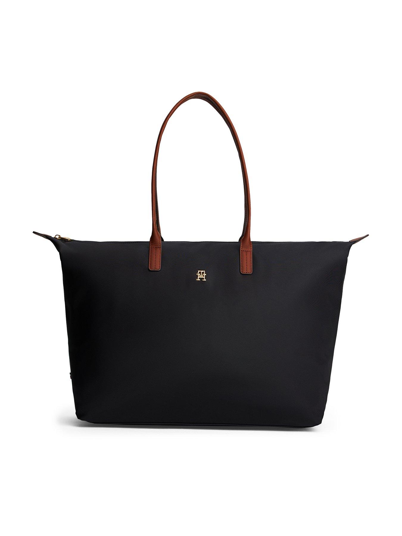Tommy Hilfiger Popette Maxi Tote Bag, Black, Women