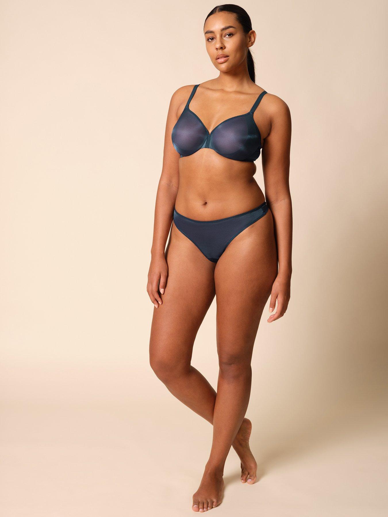 Image 3 of 5 of Gossard Glossies Sheer Bra - Shadow Blue
