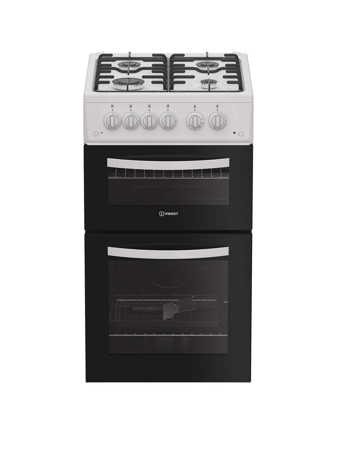 Image 1 of 5 of Indesit ITG5GMW - Gas Twin Cooker - White