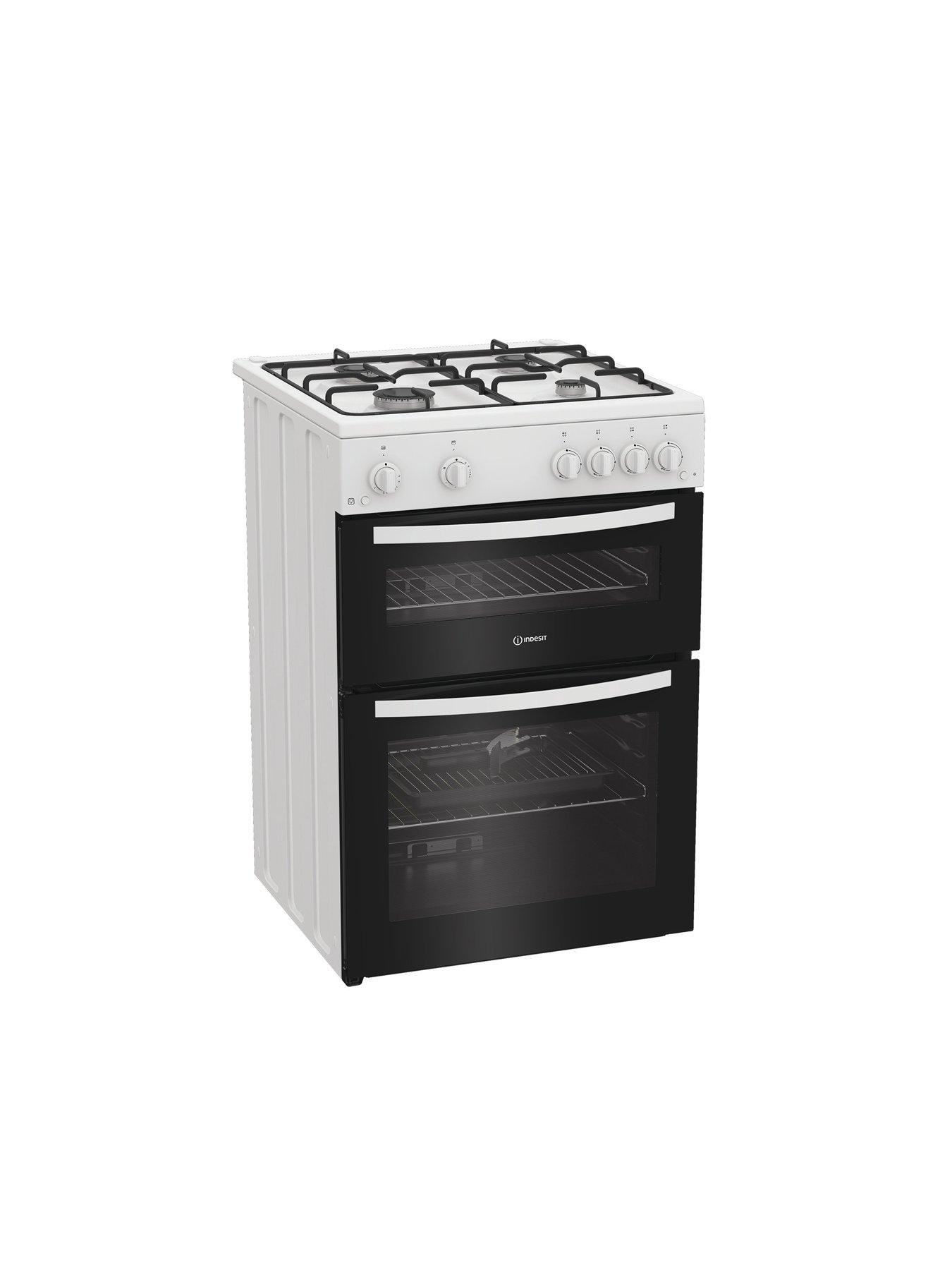 Image 2 of 6 of Indesit IDG6GW - Gas Double Cooker - White