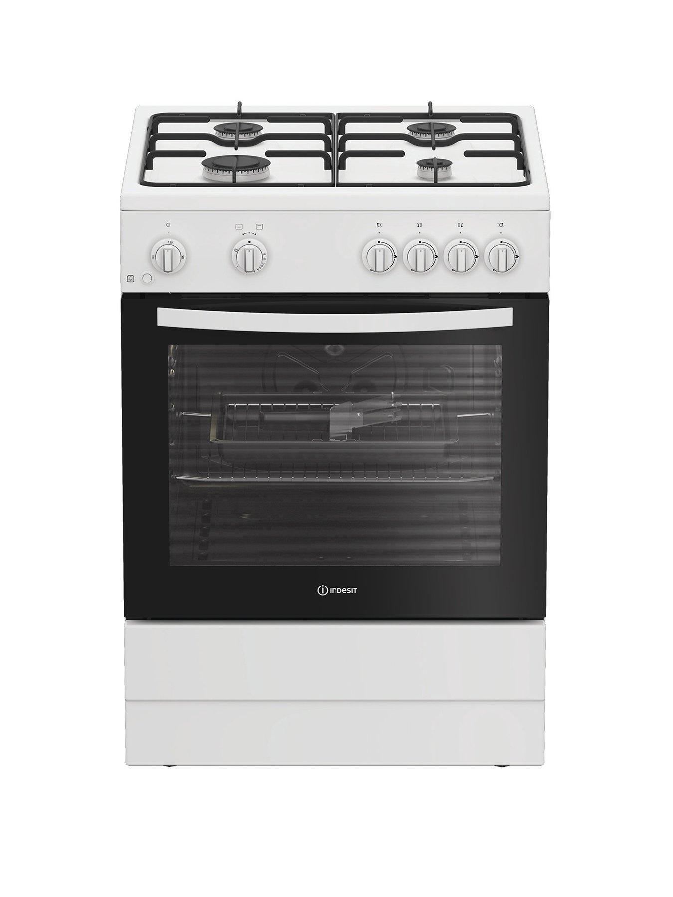 Image 1 of 6 of Indesit I6GGMMW/UK - Gas Single Cooker - White