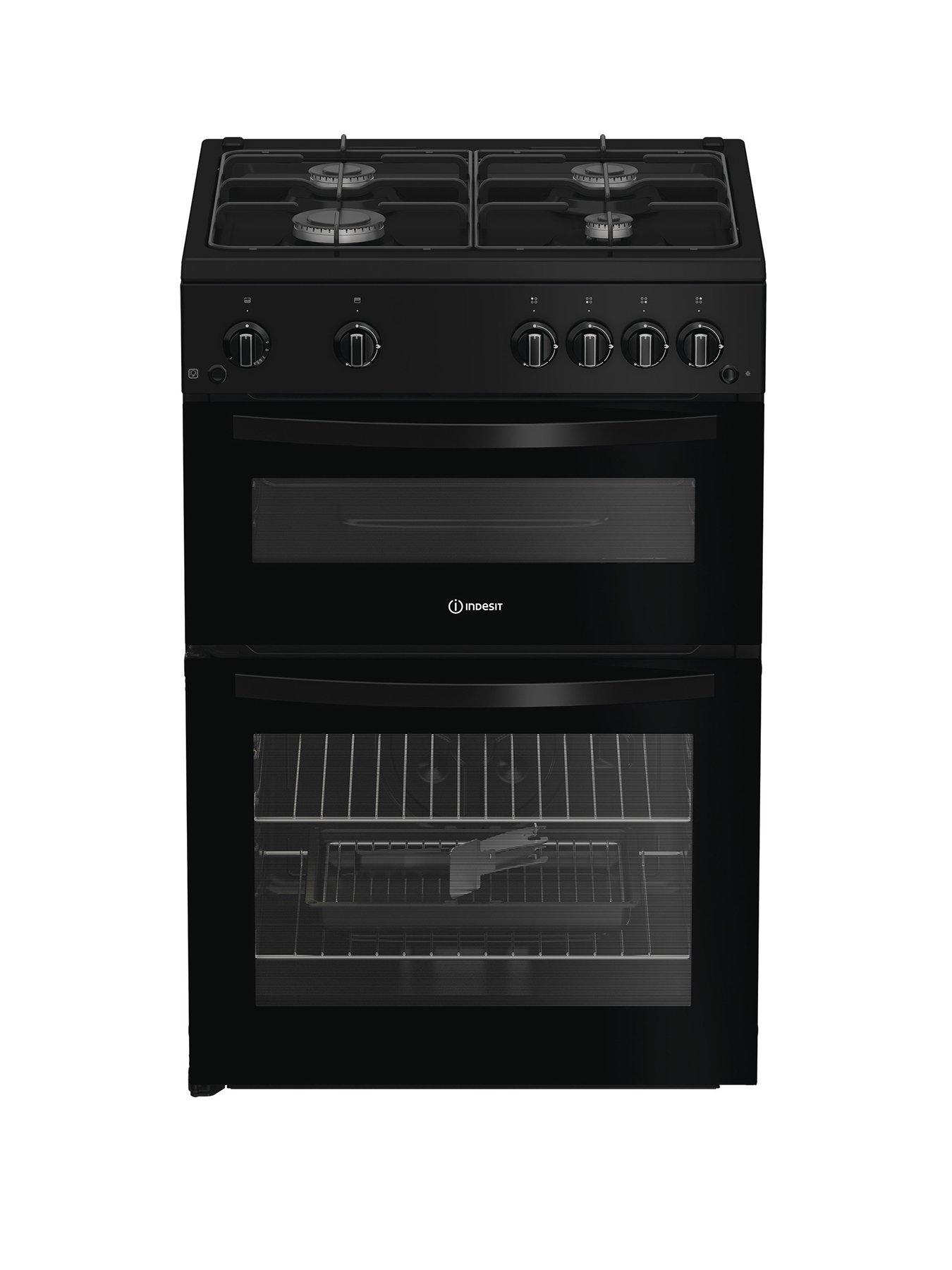Indesit ITG6GB - Gas Twin Cooker - Black