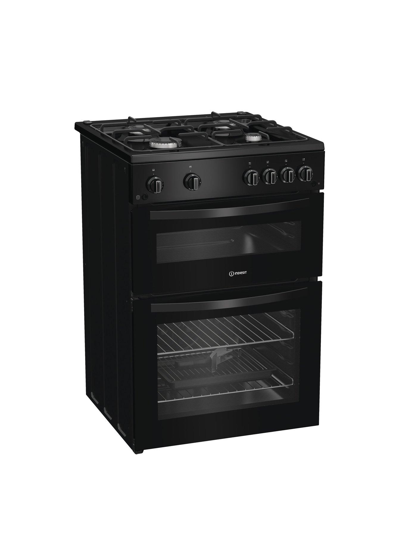 Image 2 of 5 of Indesit ITG6GB - Gas Twin Cooker - Black