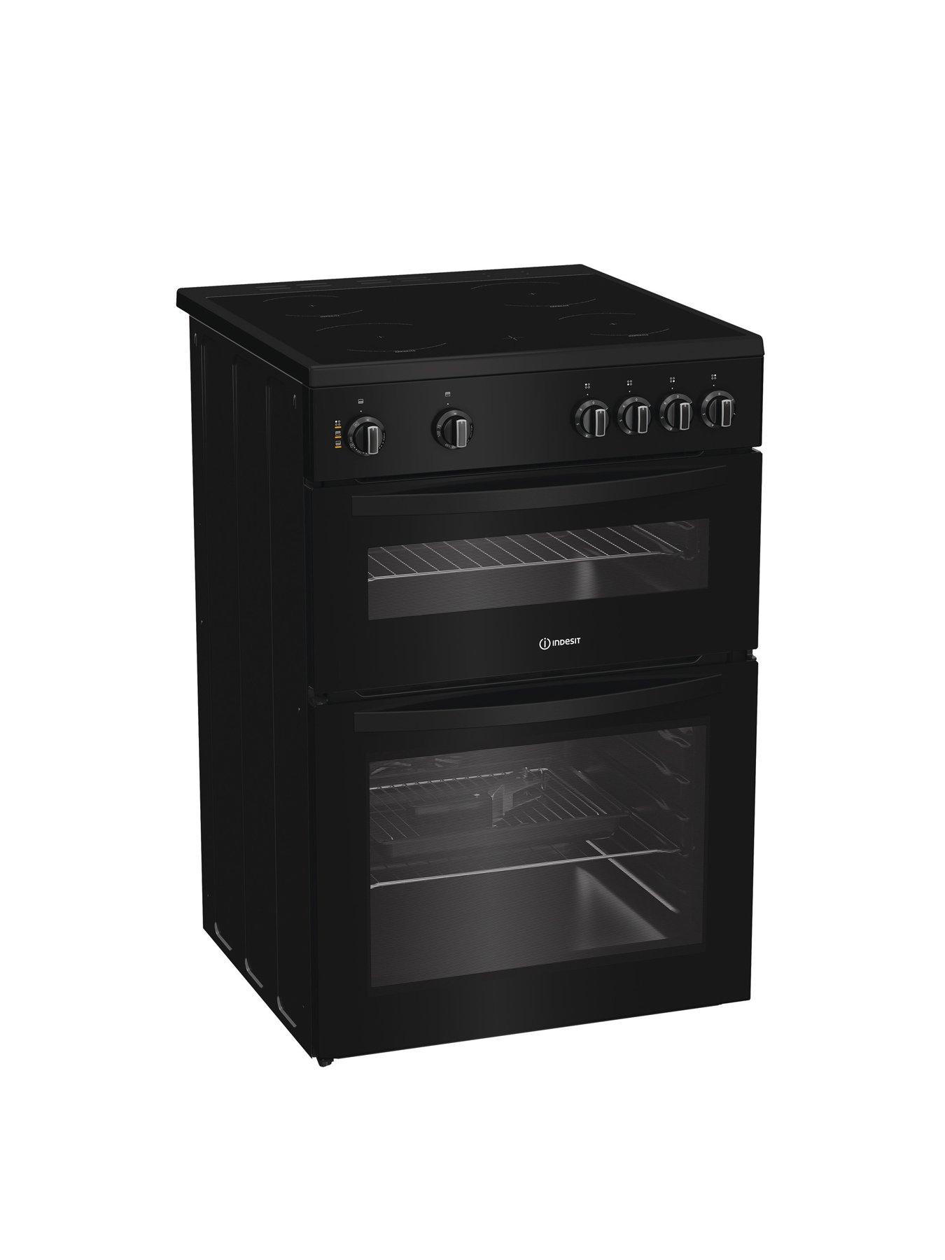 Image 2 of 6 of Indesit IDE6VMB - Electric Double Cooker - Black