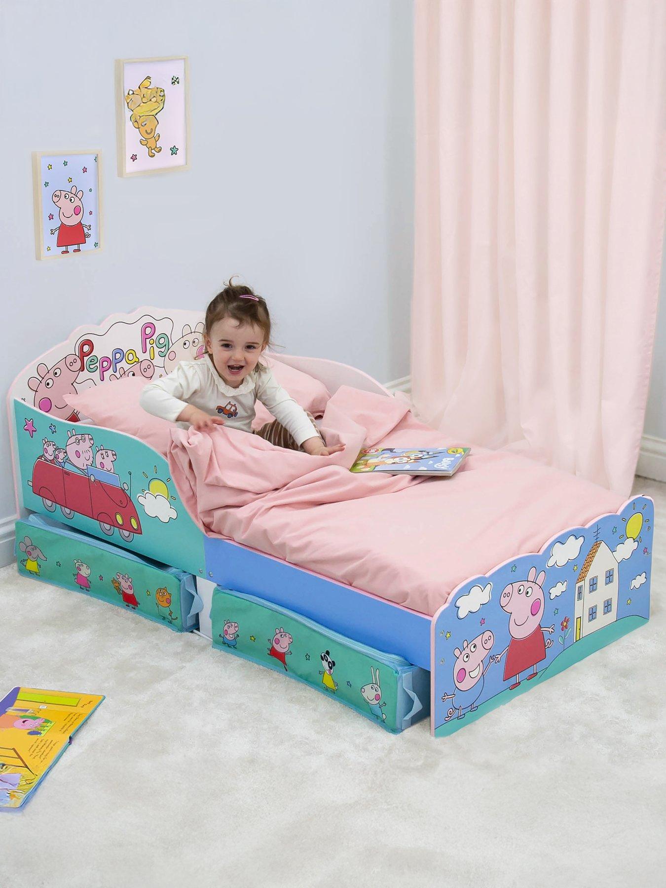 Image 1 of 7 of Peppa Pig Peppa Playful Toddler Bed With Storage