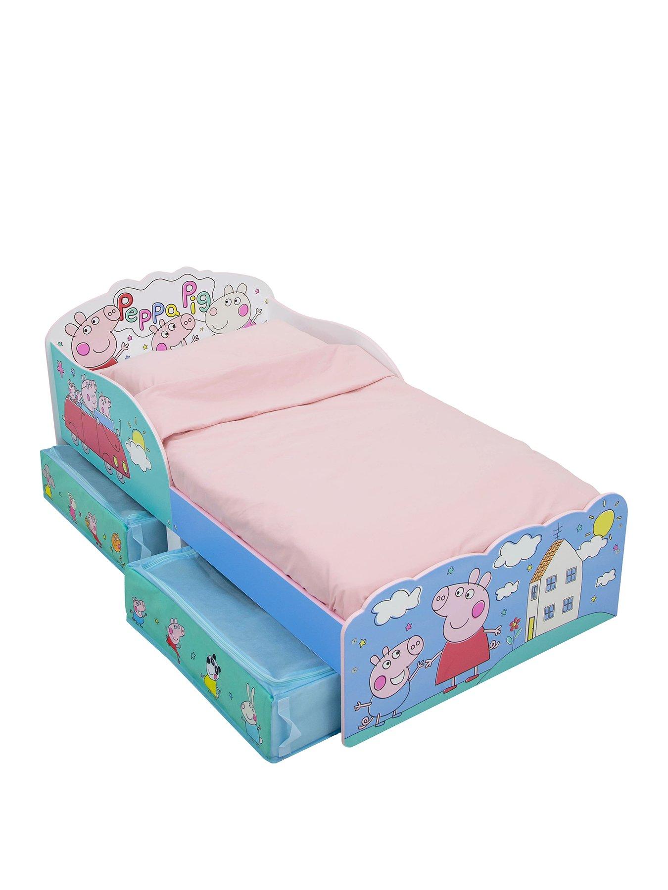 Image 2 of 7 of Peppa Pig Peppa Playful Toddler Bed With Storage