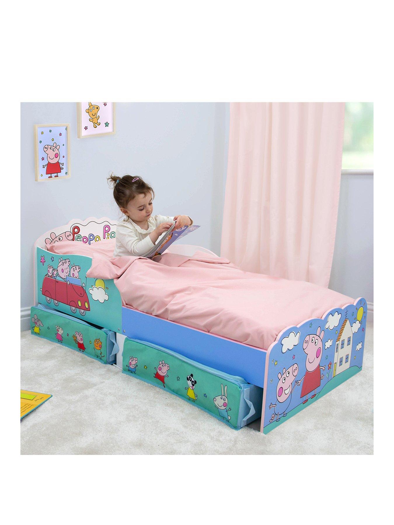 Image 3 of 7 of Peppa Pig Peppa Playful Toddler Bed With Storage