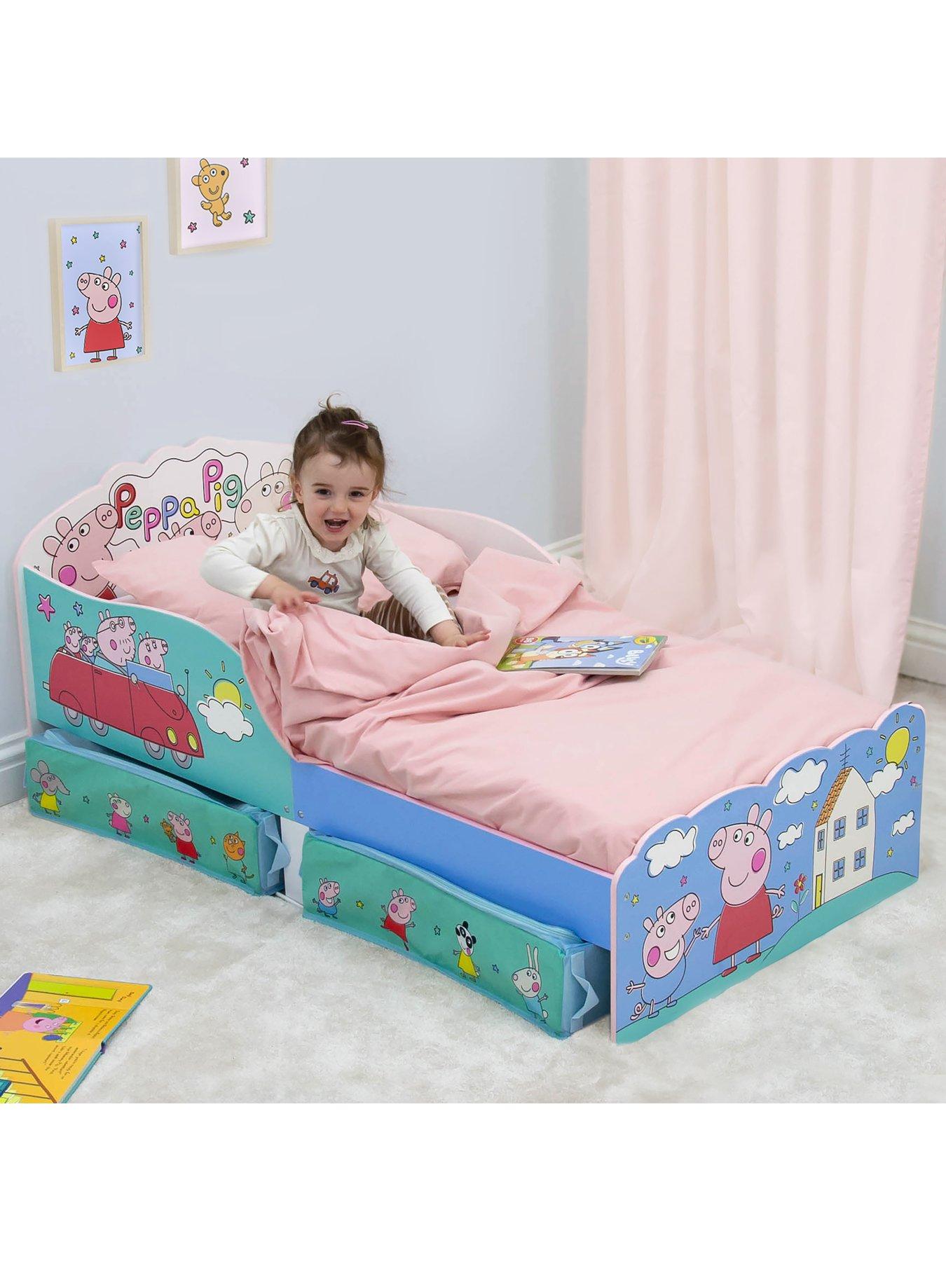 Image 4 of 7 of Peppa Pig Peppa Playful Toddler Bed With Storage