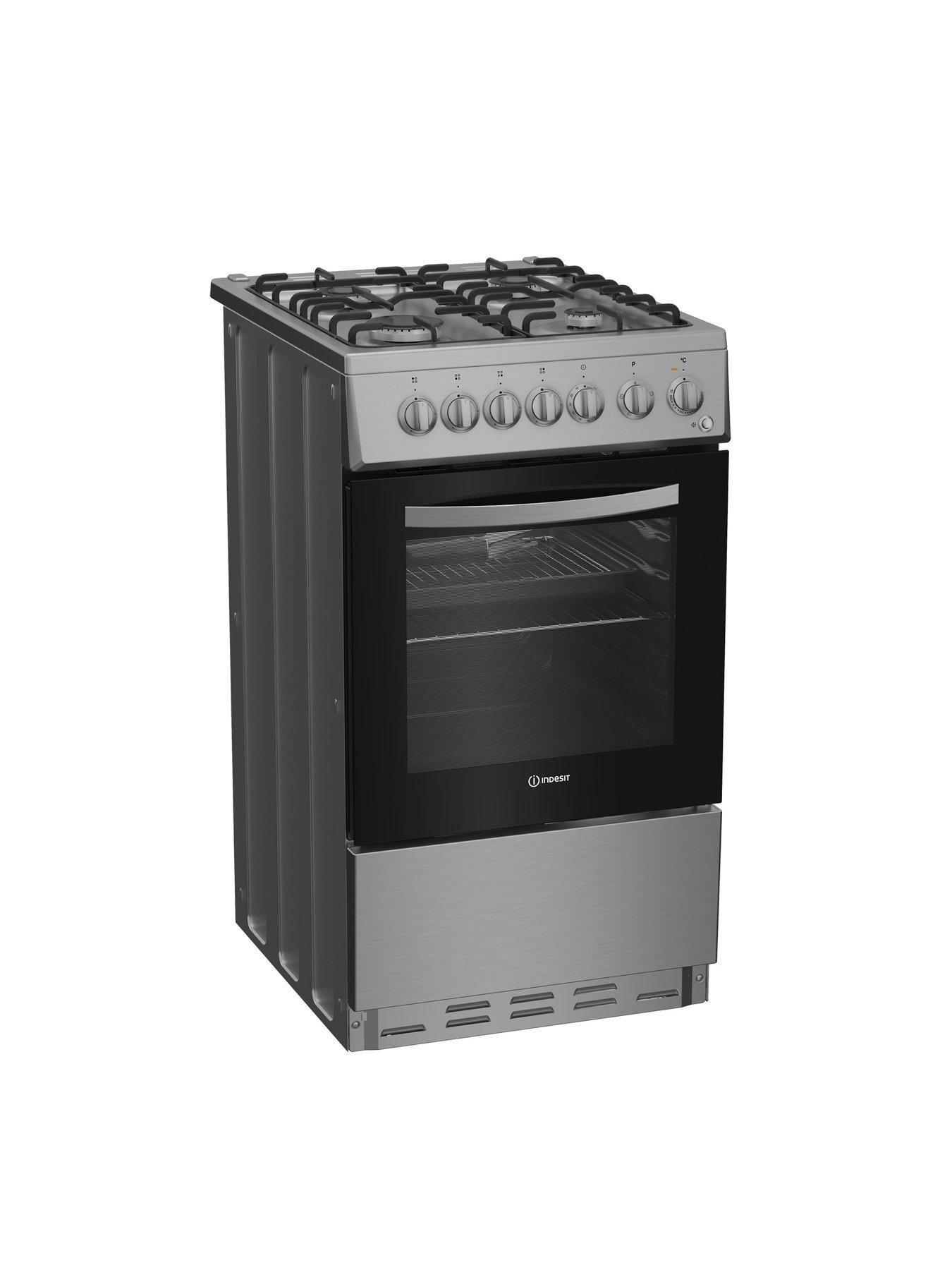 Image 2 of 6 of Indesit I5G3PMX - Dual Fuel Single Cooker - Silver