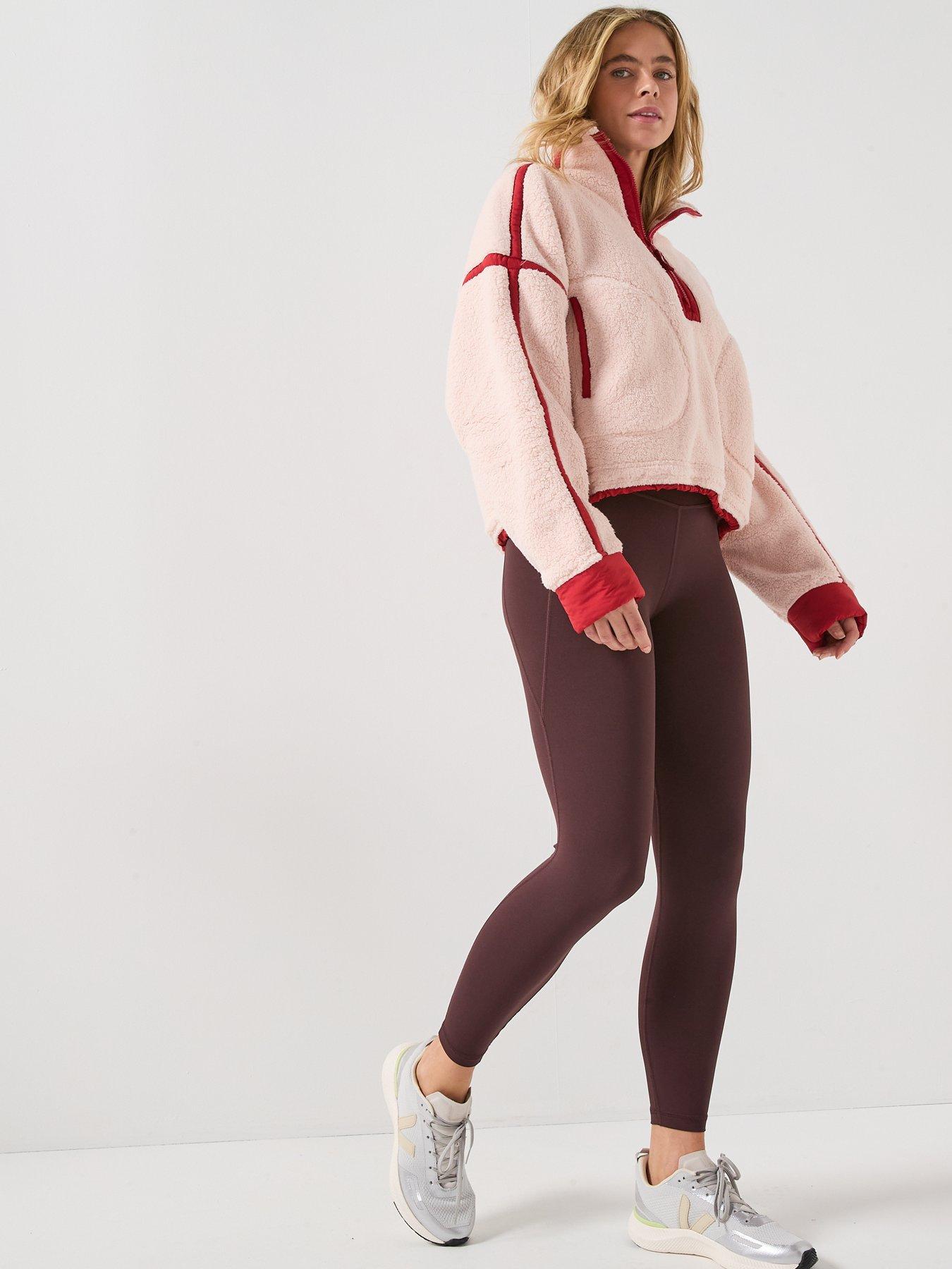 Image 3 of 6 of FP Movement Womens Training Mountain High 1/2 Zip - Pink