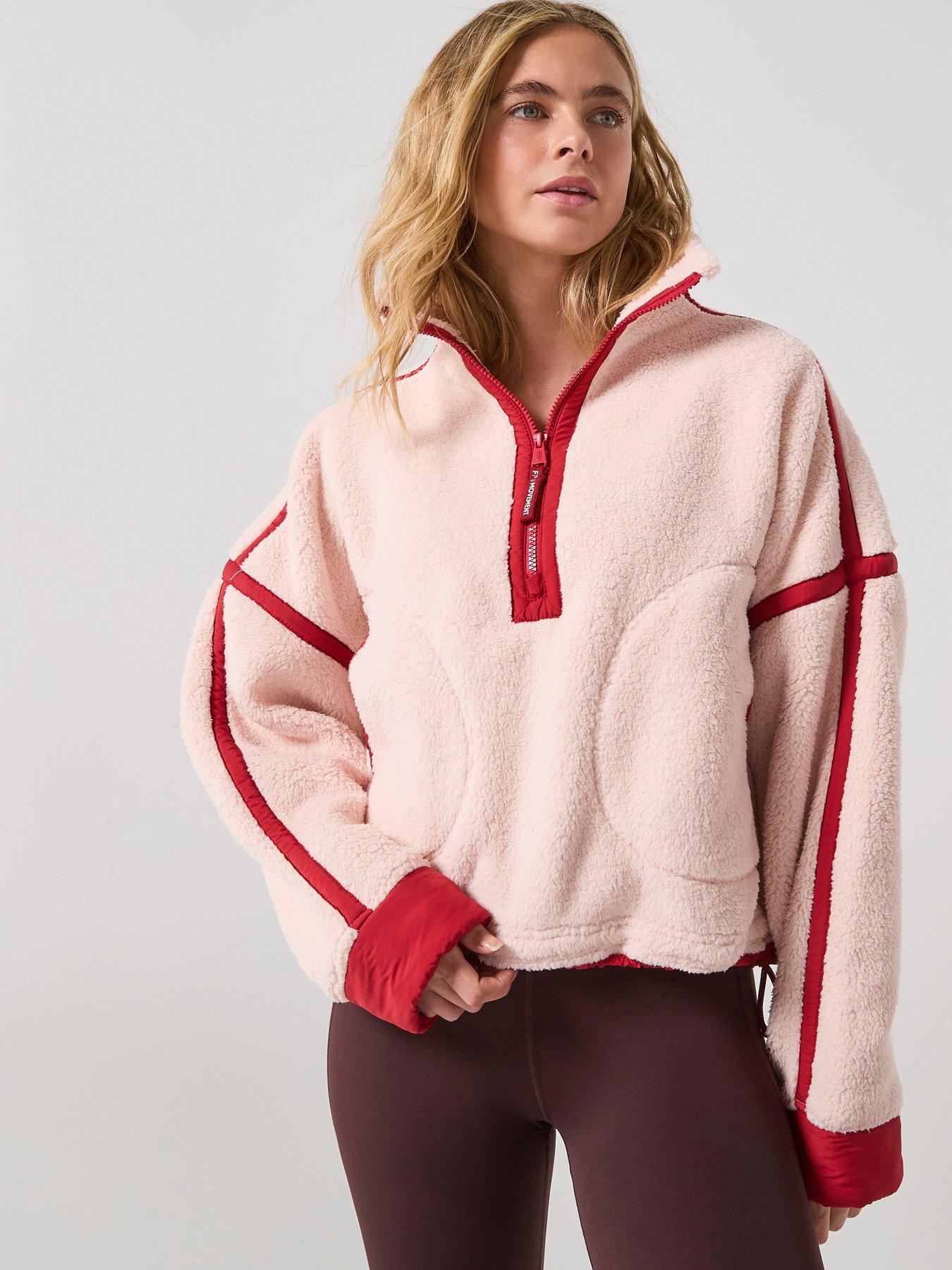 Image 5 of 6 of FP Movement Womens Training Mountain High 1/2 Zip - Pink