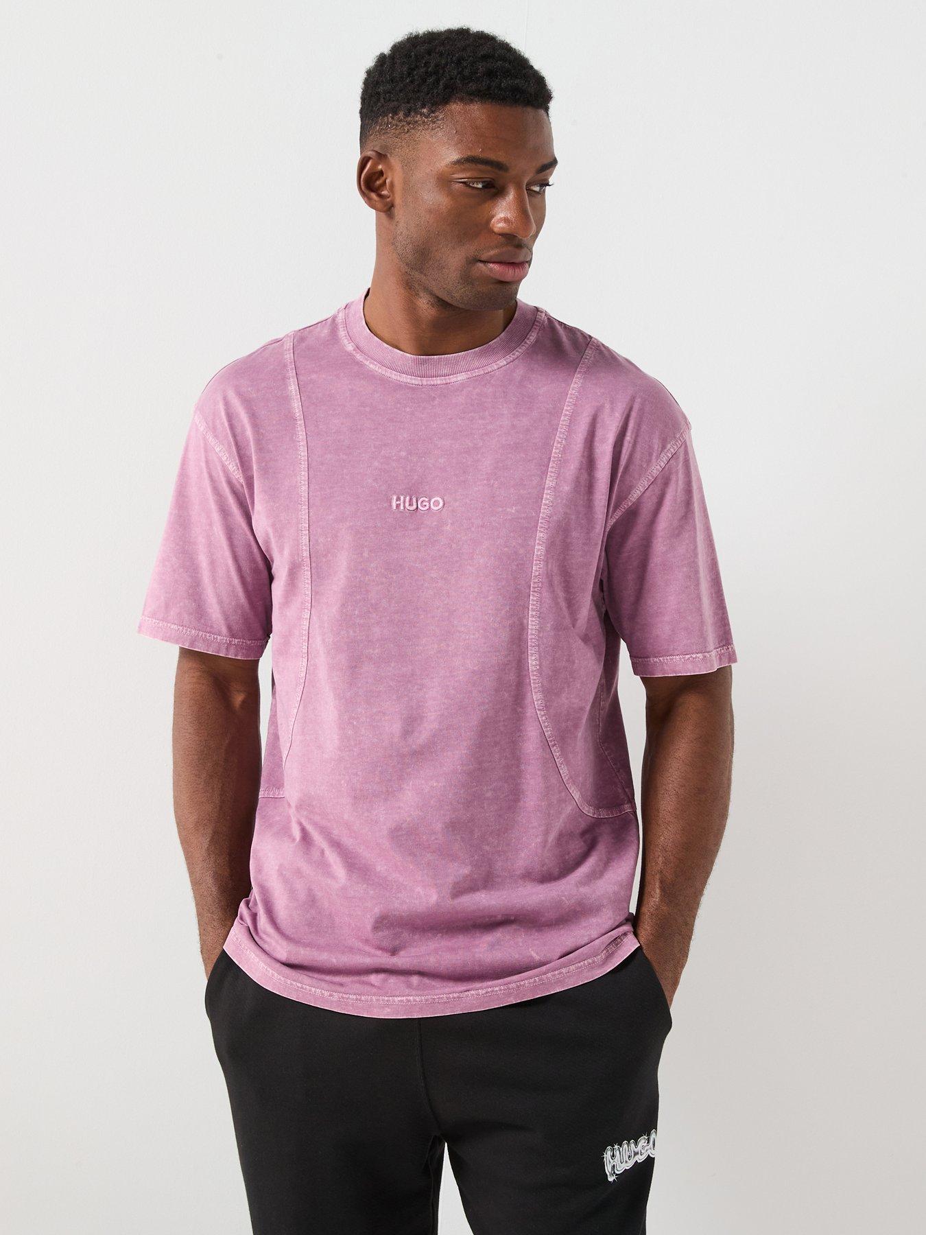 HUGO Hugo Nete Loose Fit T-shirt - Dark Pink
