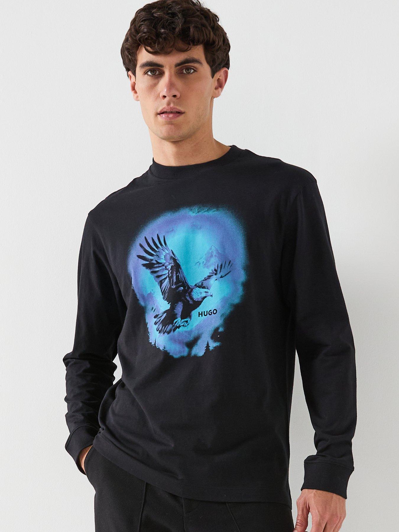 HUGO Nagtox Long Sleeve T-Shirt - Black