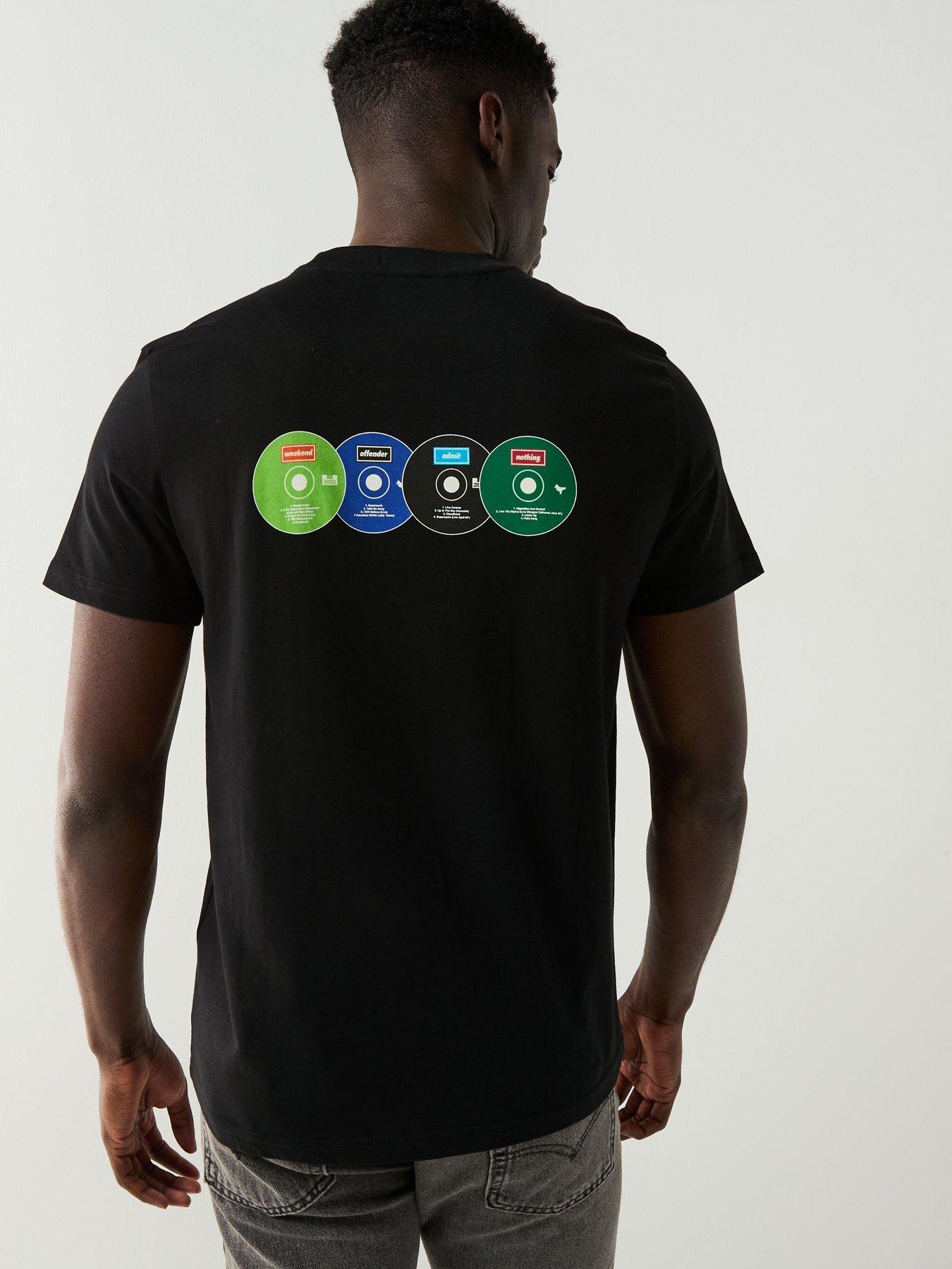 undefined Exclusive CD Back Graphic T-Shirt - Black