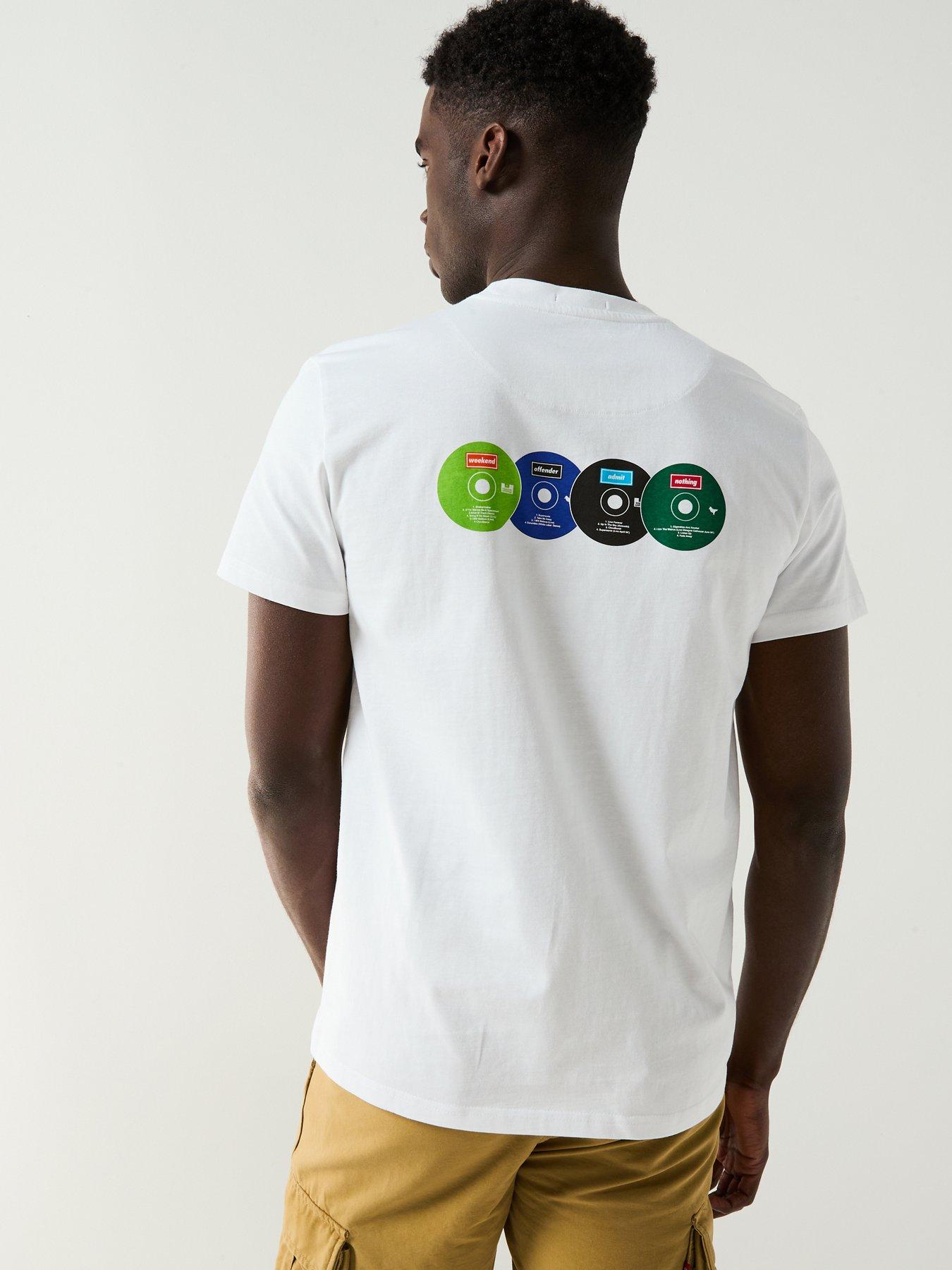 undefined Exclusive Cd Back Graphic T-Shirt - White