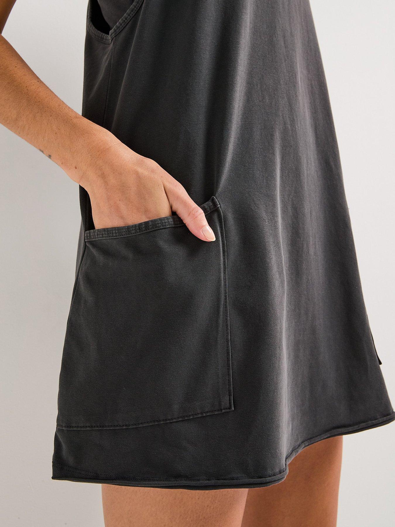 FP Movement Womens Training Hot Shot Mini Dress - Black | Very