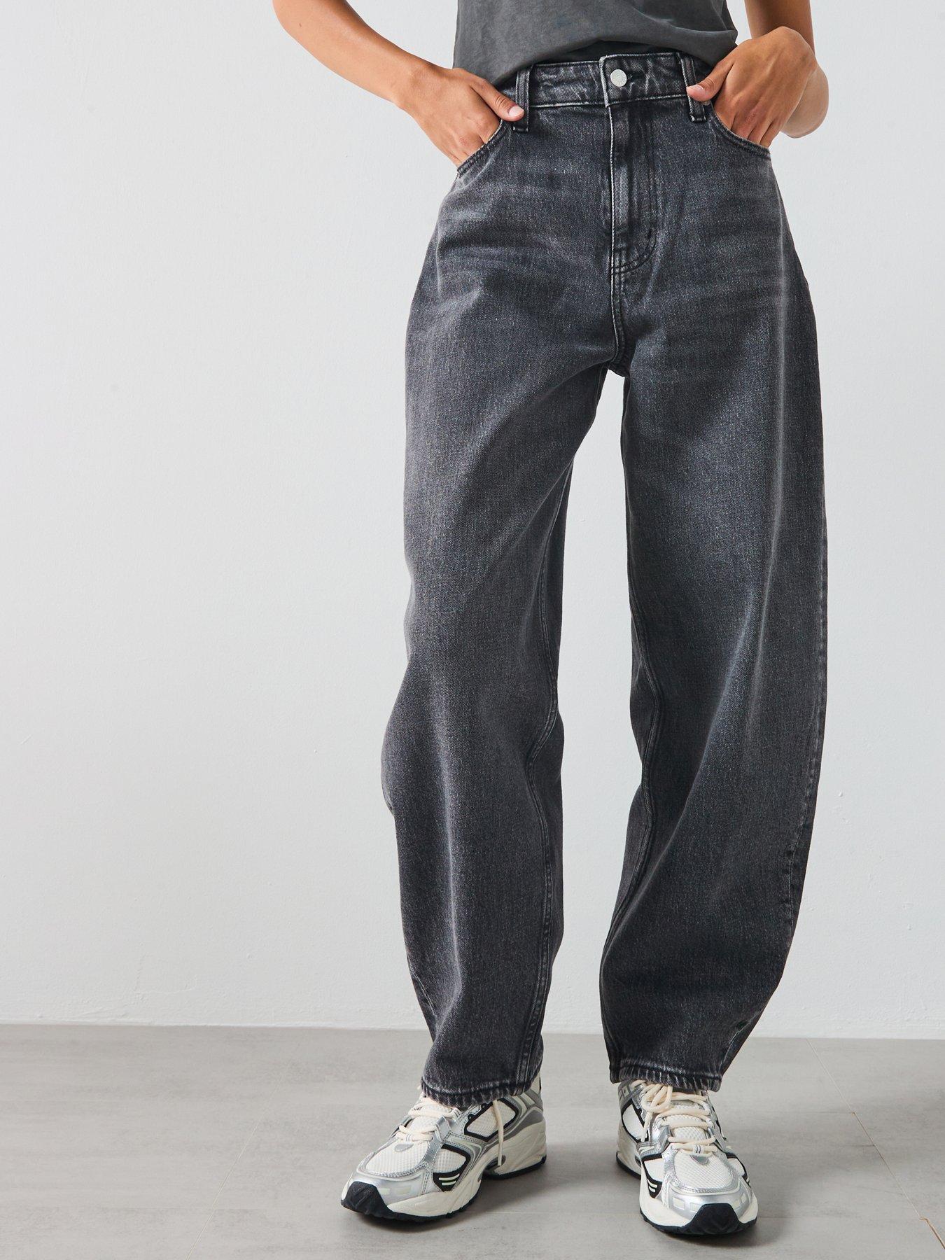 Tommy Jeans Jeanie Balloon Jean - Black | Very